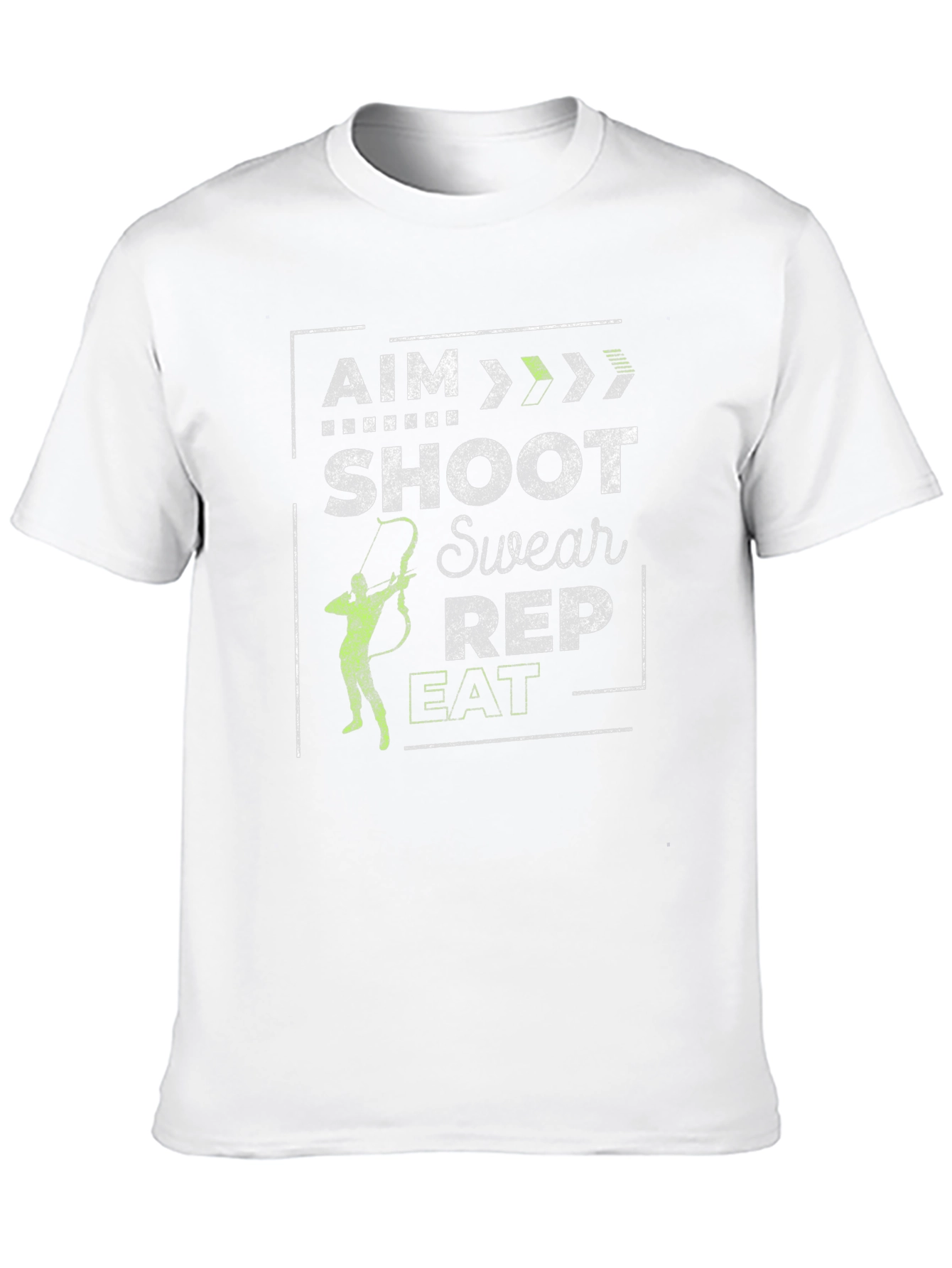 Black Archer T-Shirt - Aim, Shoot, Swear, Rep, Eat view 10