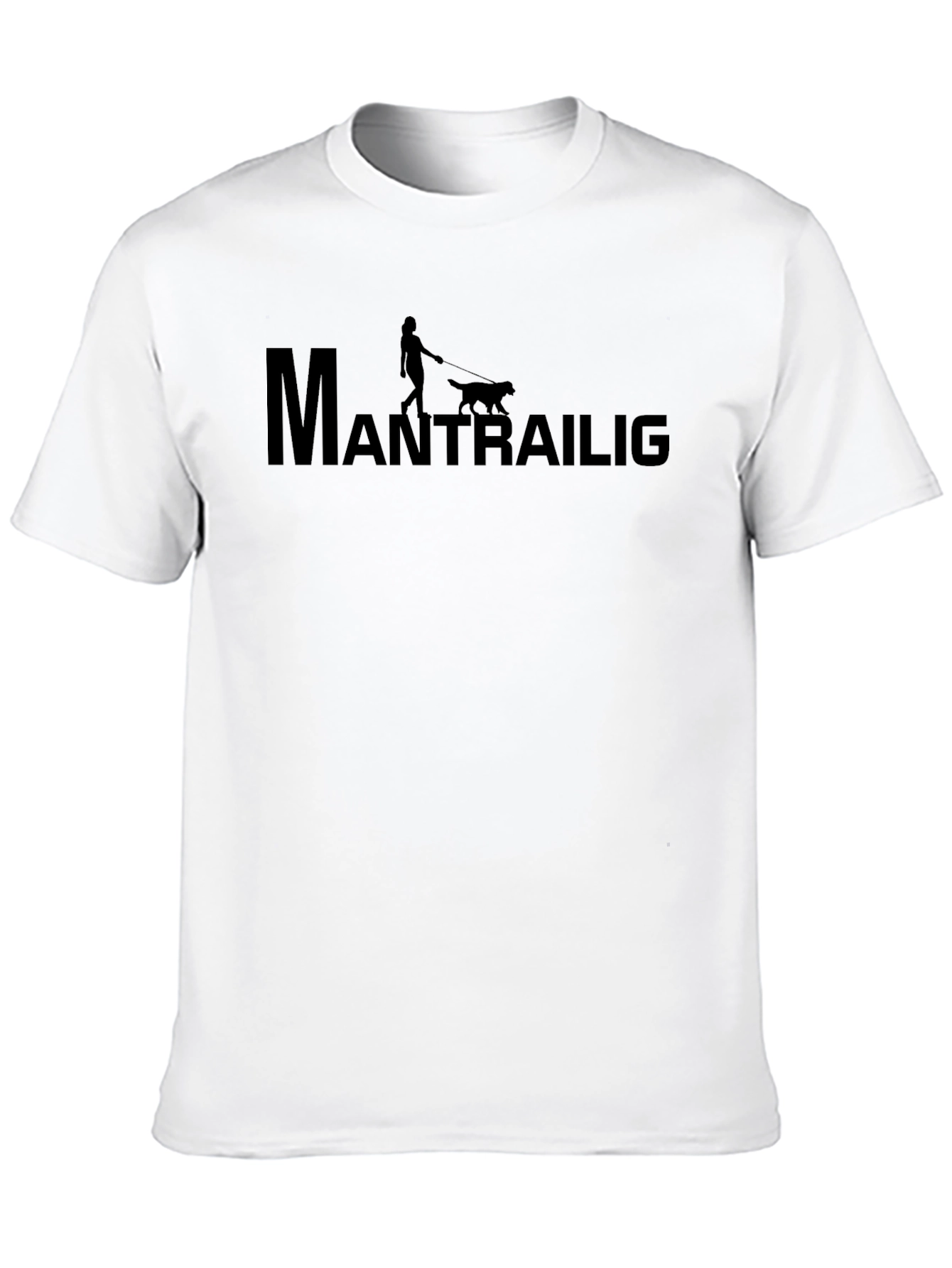 Black Mantrailing Dog Walk T-Shirt view 10