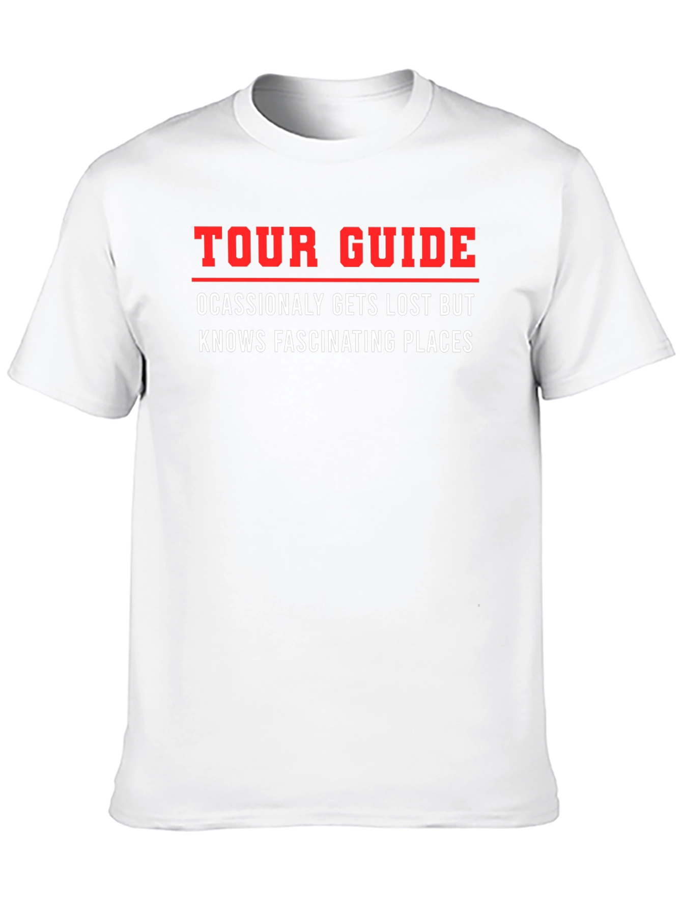 Black Funny Tour Guide T-Shirt view 10