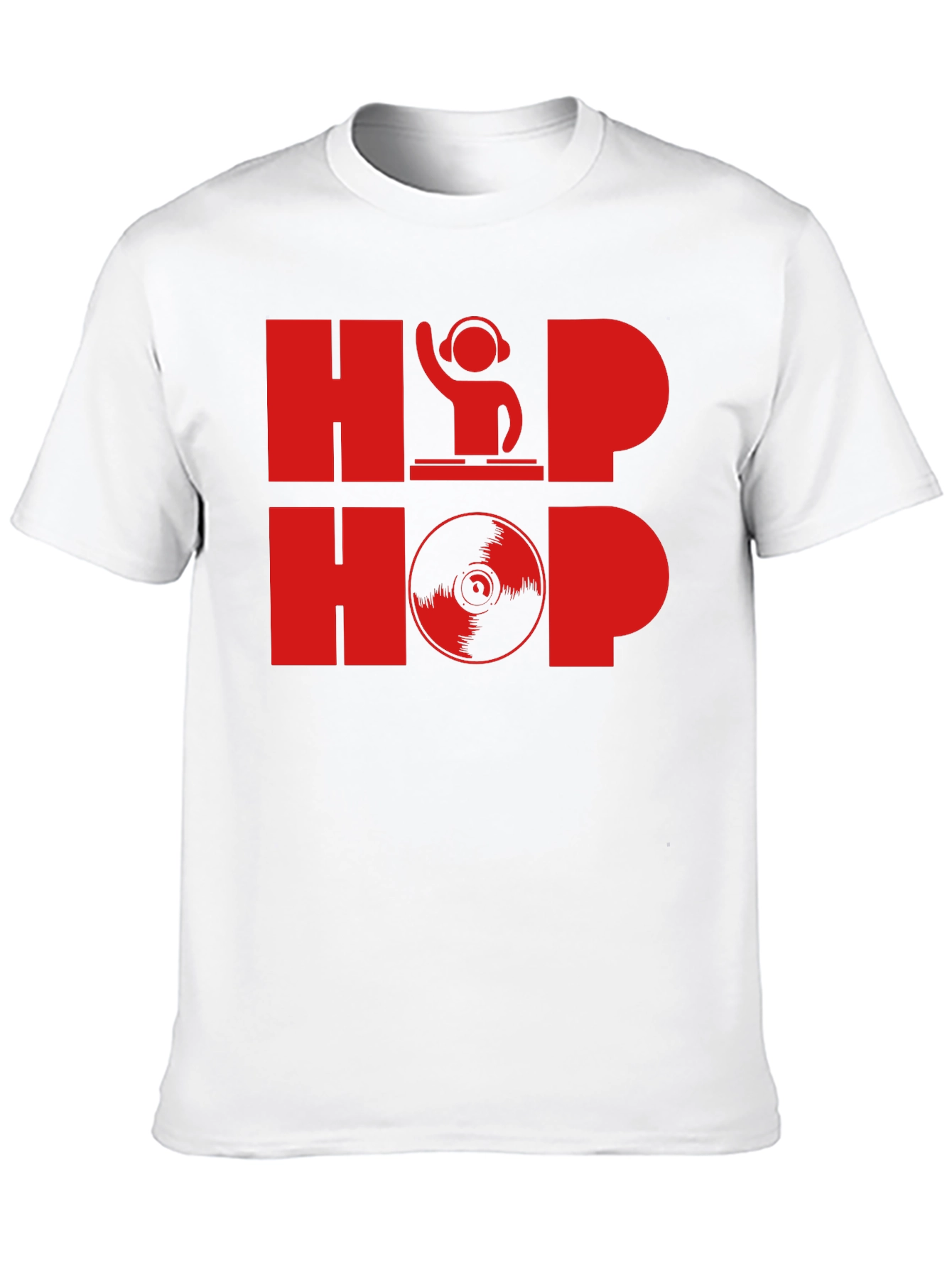 Black Hip Hop DJ Graphic T-Shirt - Black view 10