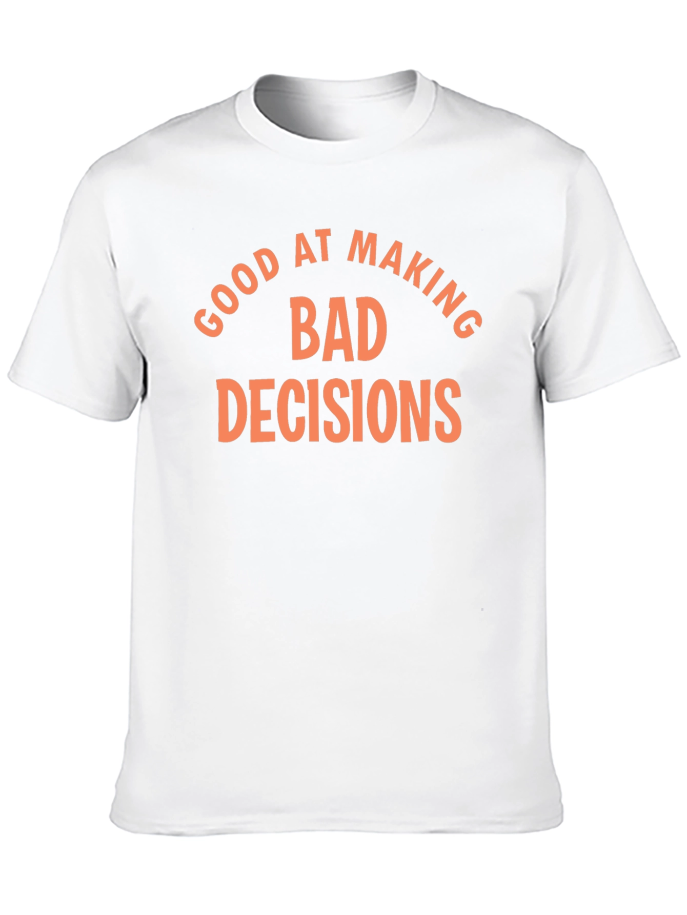 Black Funny "Bad Decisions" Graphic T-Shirt view 10