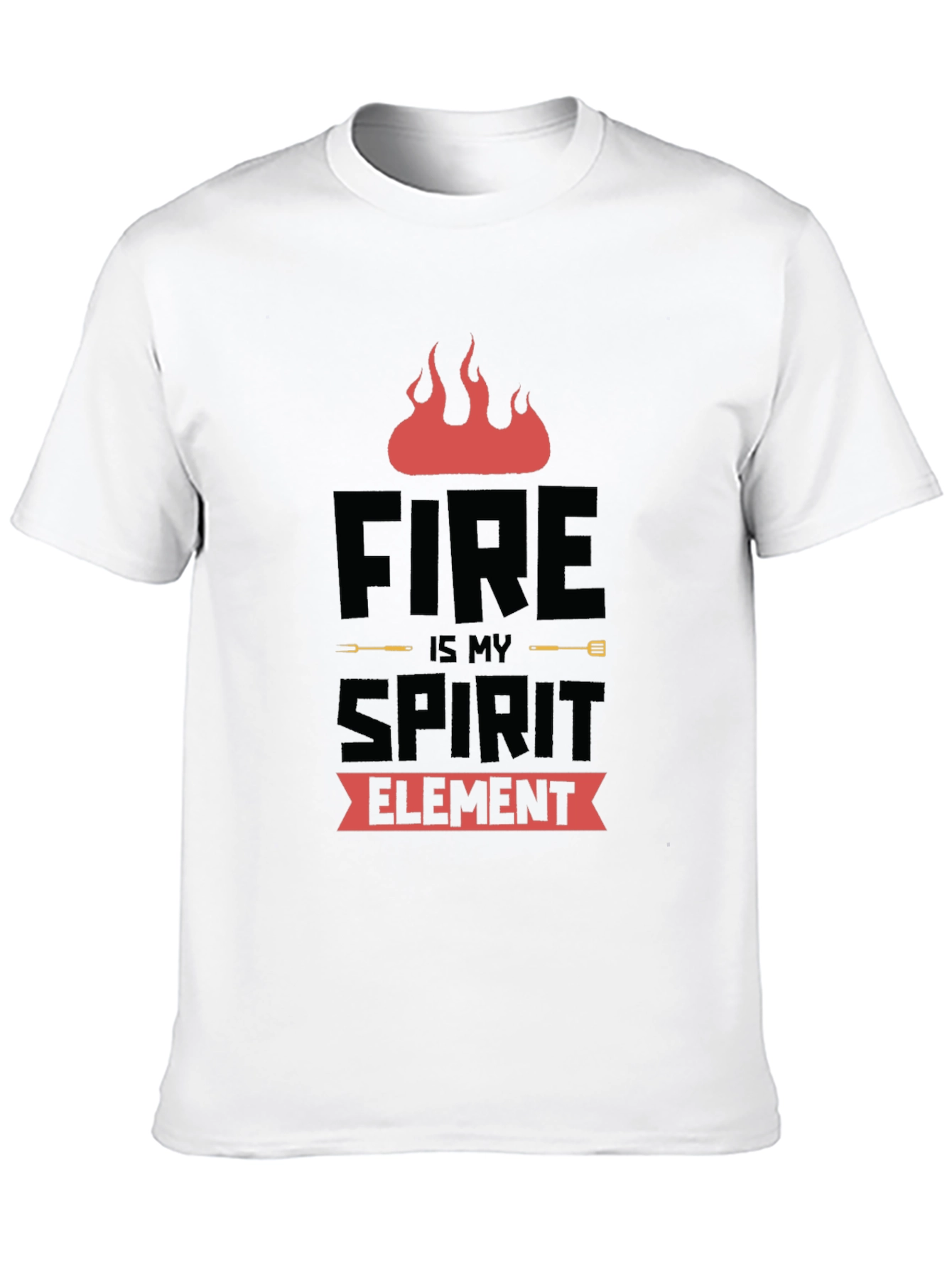 Fire is My Spirit Element Black T-Shirt - 10