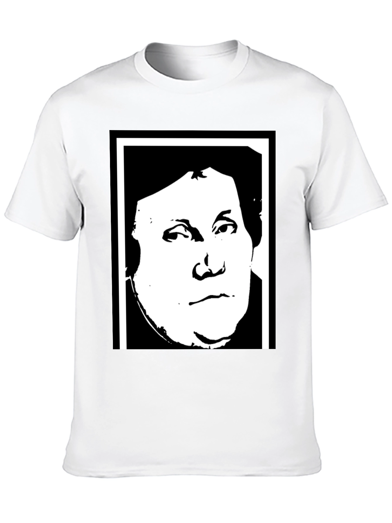Black Martin Luther Graphic Tee - Black Unisex T-Shirt view 10