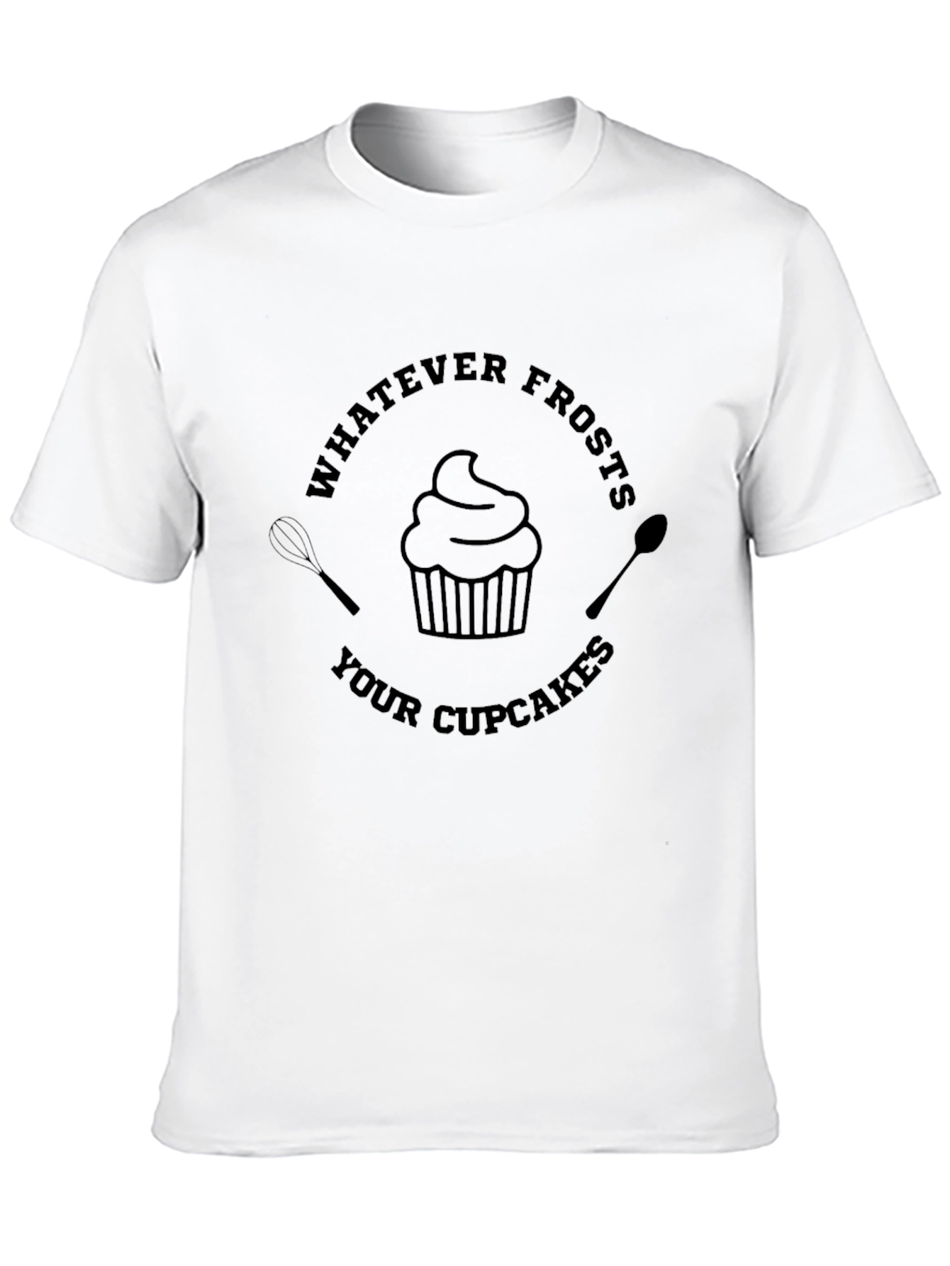 Black Funny Cupcake T-Shirt - Whatever Frosts Your Cupcakes view 10