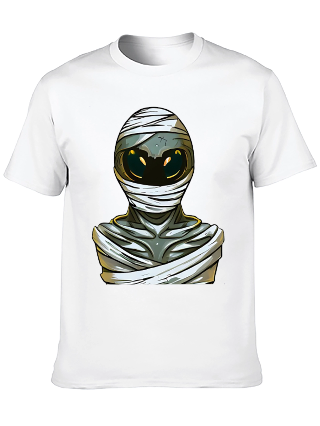 Black Mummy Graphic Tee - Unique Halloween Design view 10