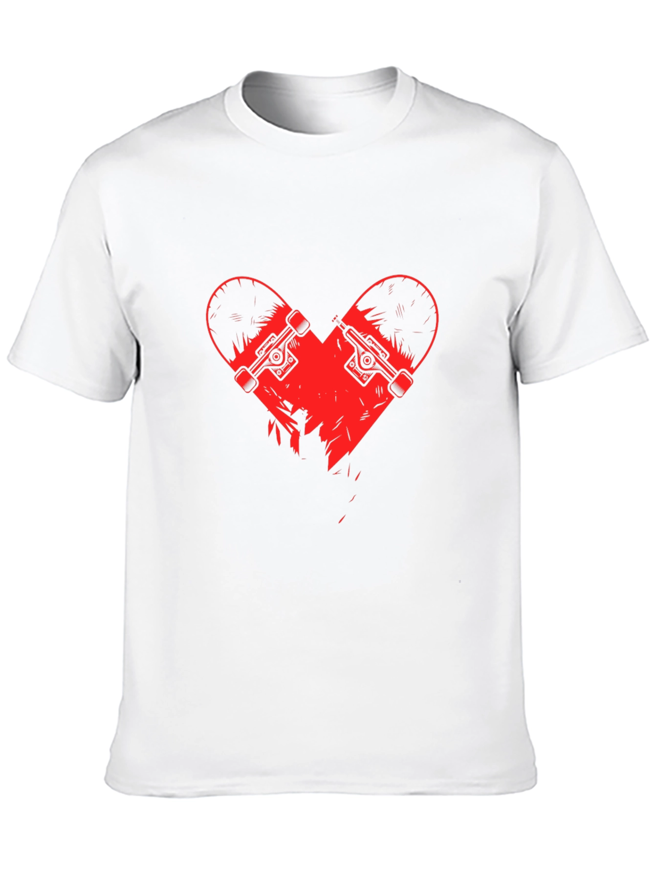 Black Skate Heart Graphic Tee - Black view 10