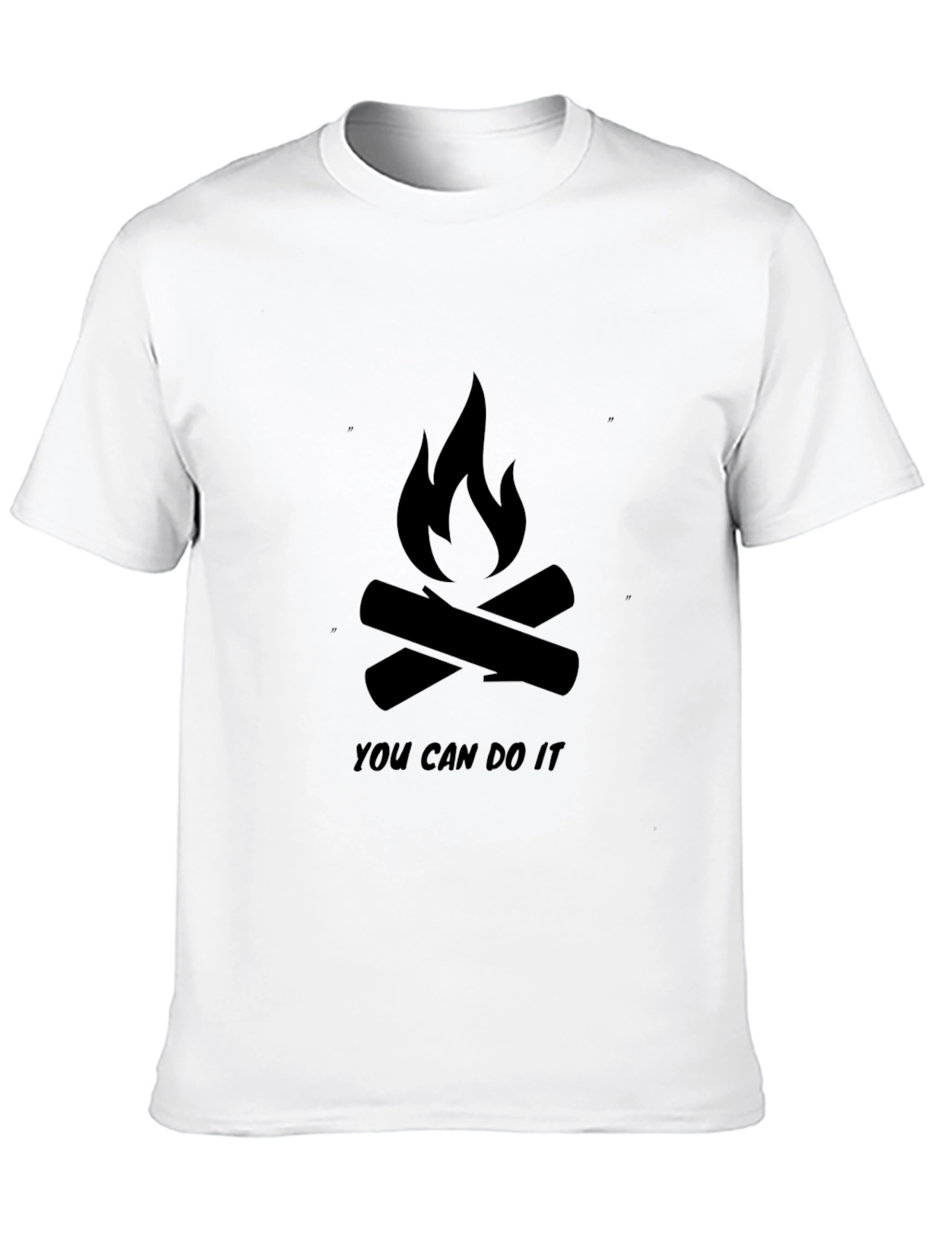 Black Motivational Campfire Graphic T-Shirt view 10