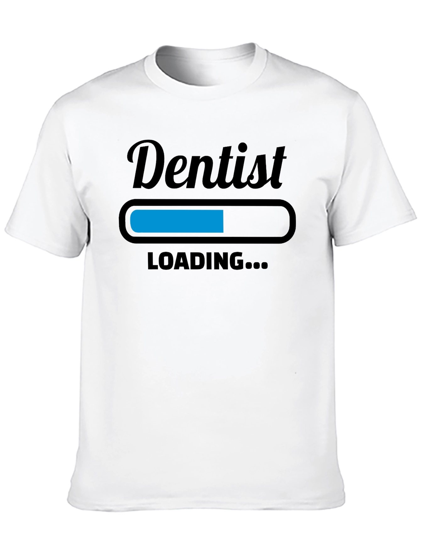Black Dentist Loading T-Shirt - Funny Dental Apparel view 10