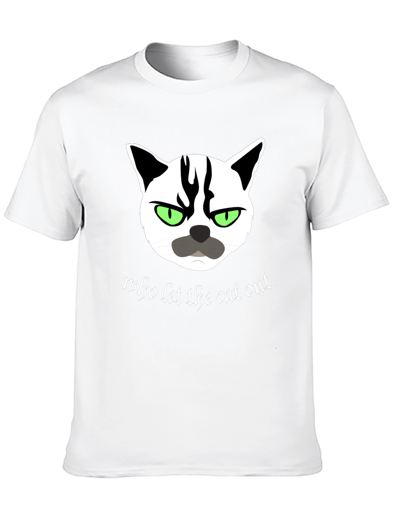 Black Grumpy Cat T-Shirt - Who Let The Cat Out? view 10