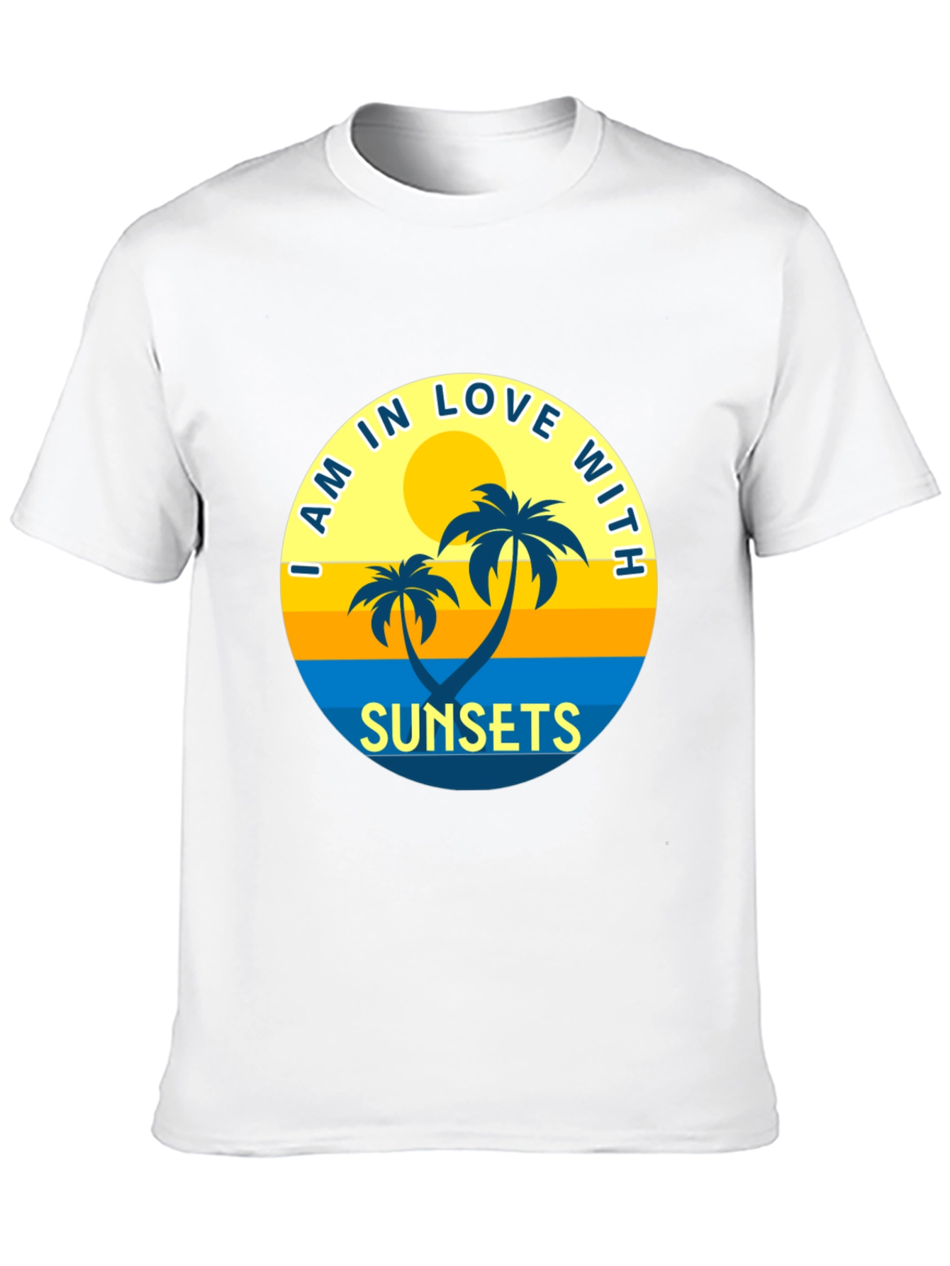 Black Sunset Palms Graphic T-Shirt view 10