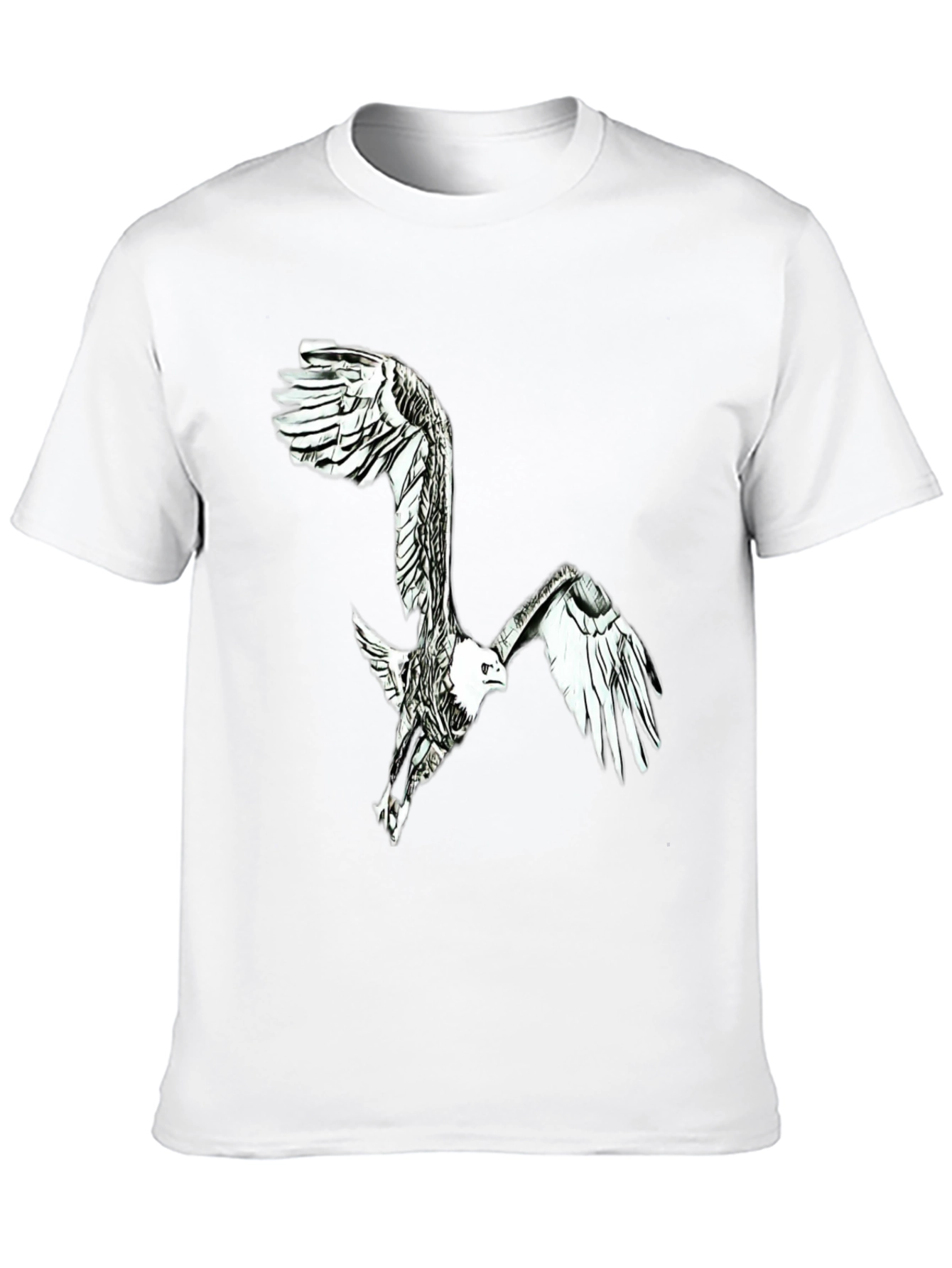 Black Eagle Graphic Black T-Shirt - Men's Fashion view 10