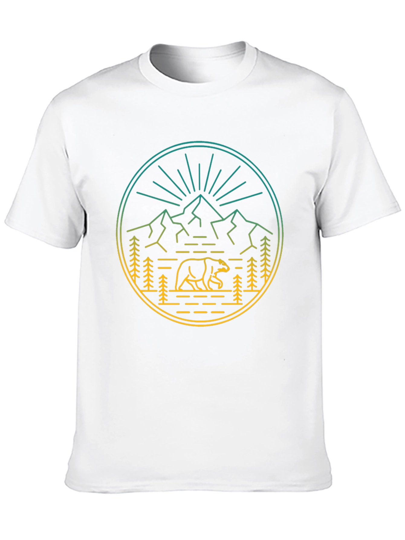 Black Mountain Bear Graphic T-Shirt - Adventure Style view 10