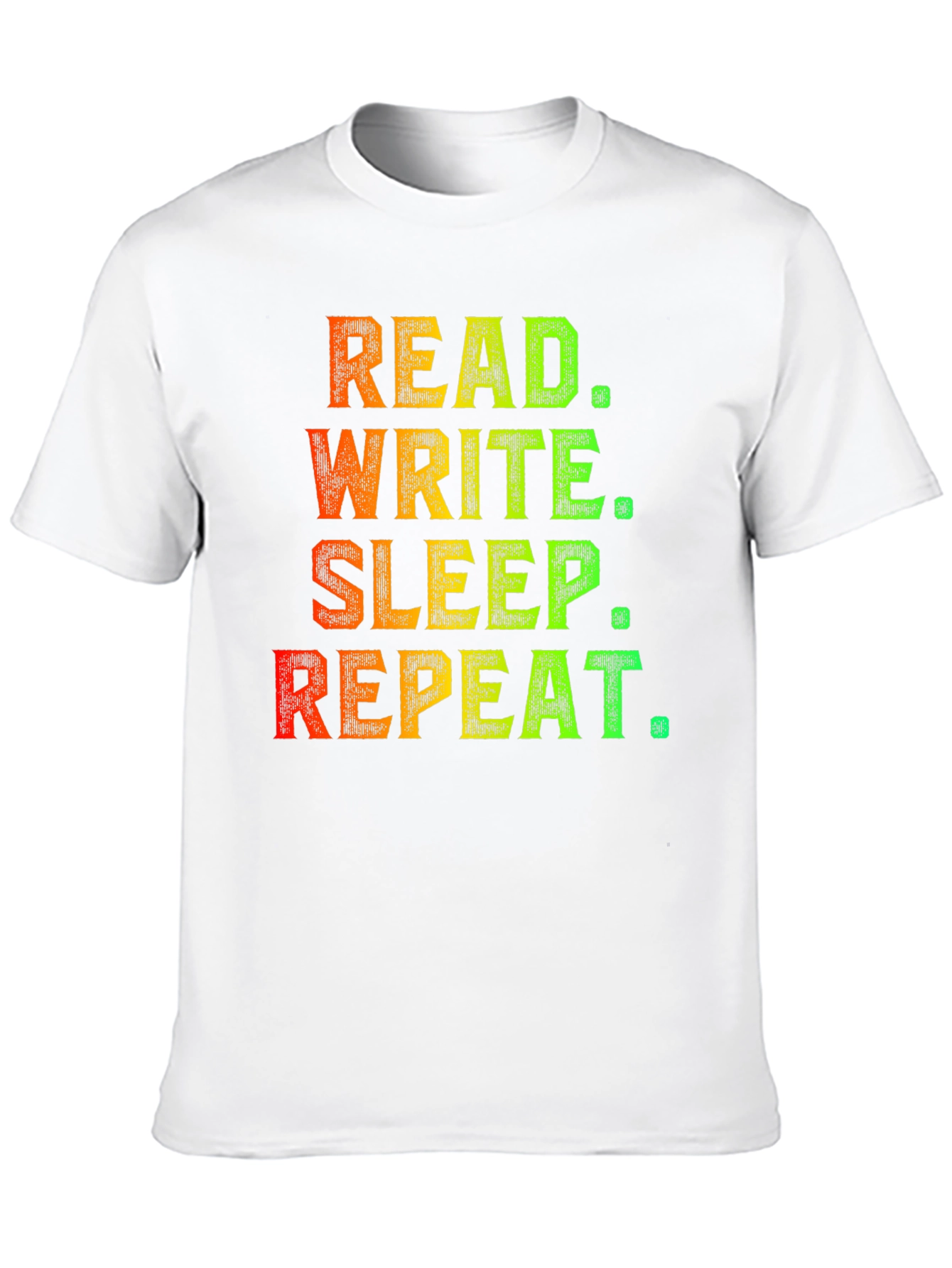 Black Read Write Sleep Repeat Graphic T-Shirt view 10