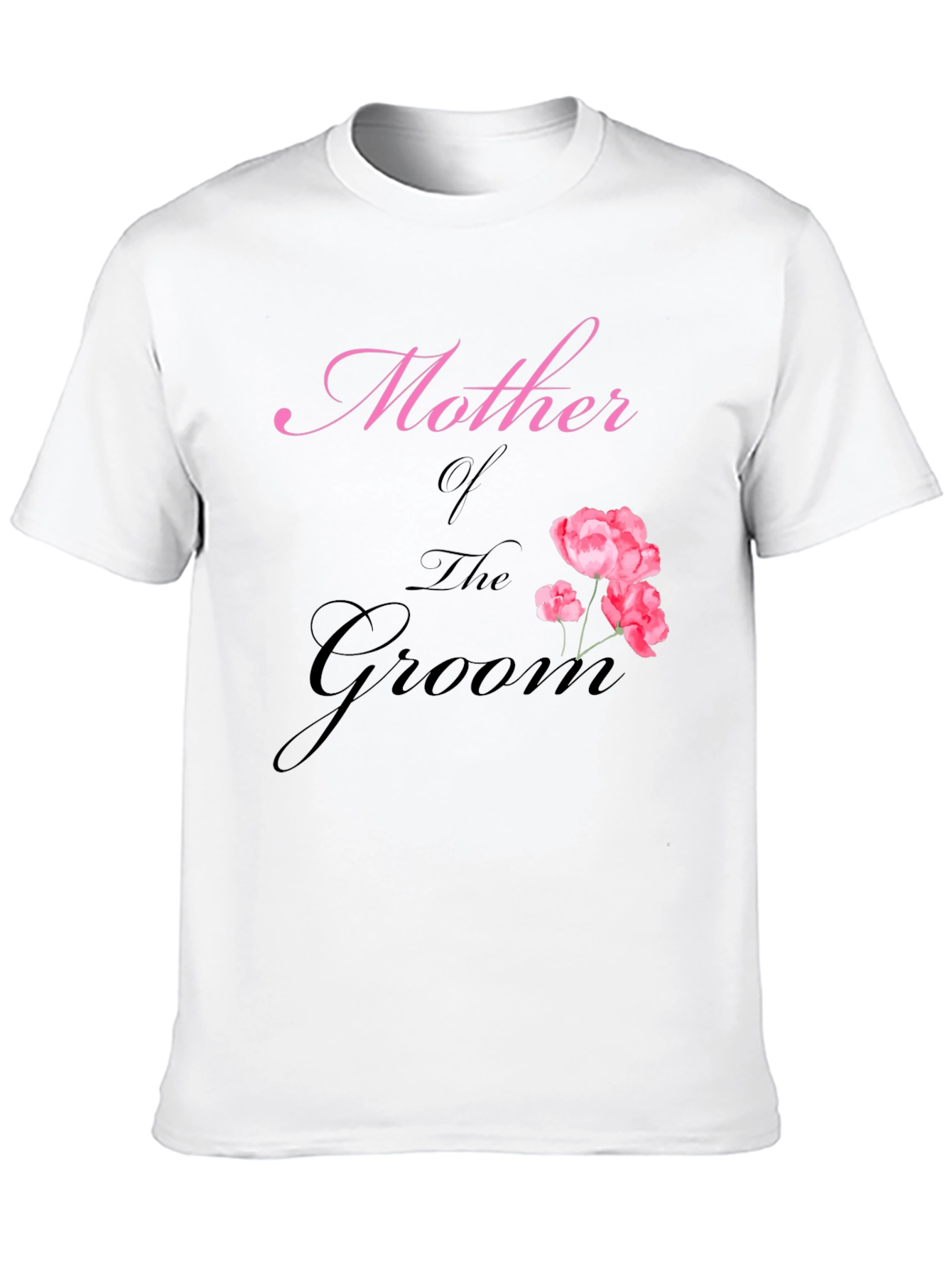 Black Mother of the Groom Floral T-Shirt view 10