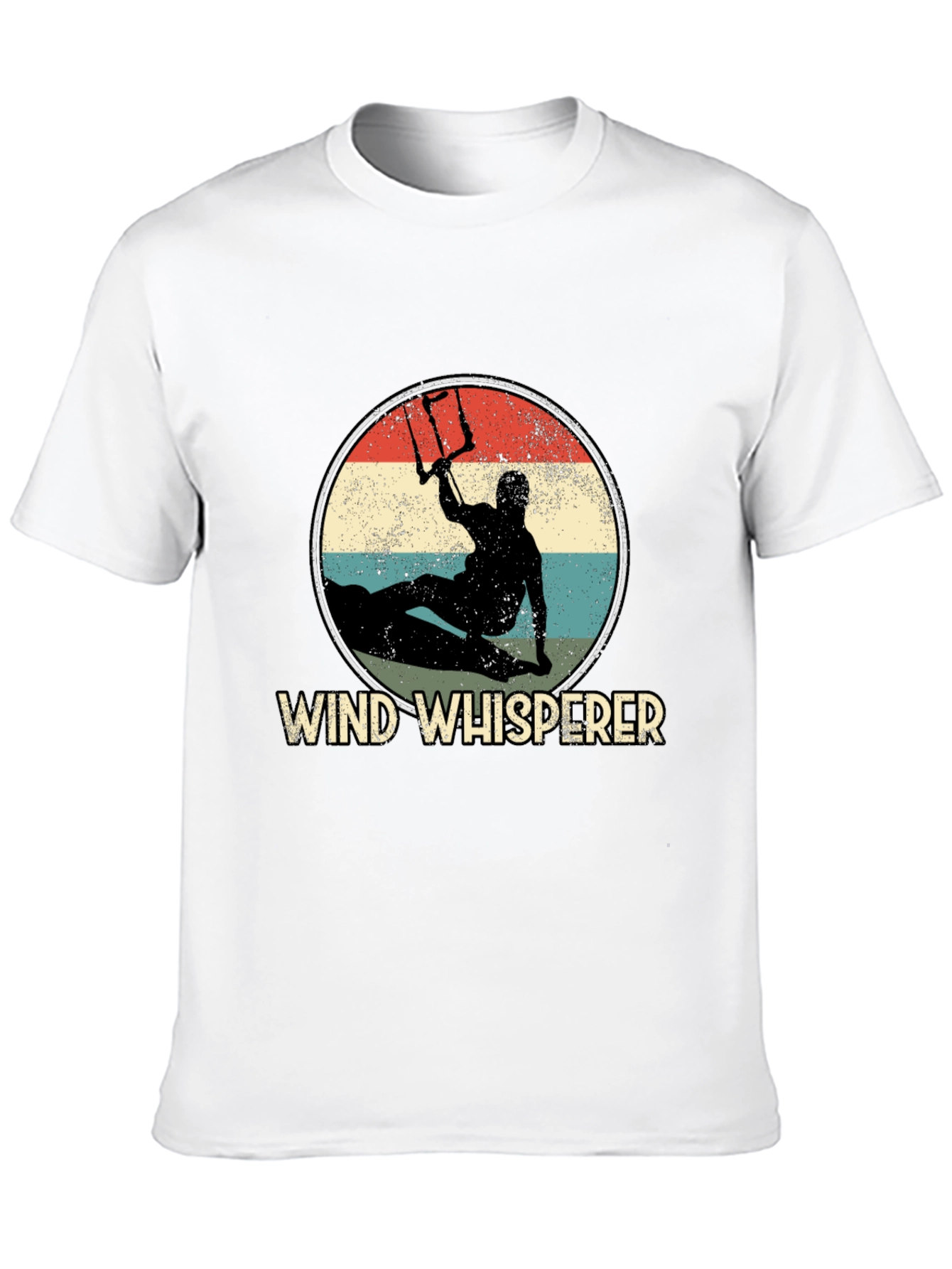 Black Wind Whisperer Kitesurfing Graphic Tee view 10