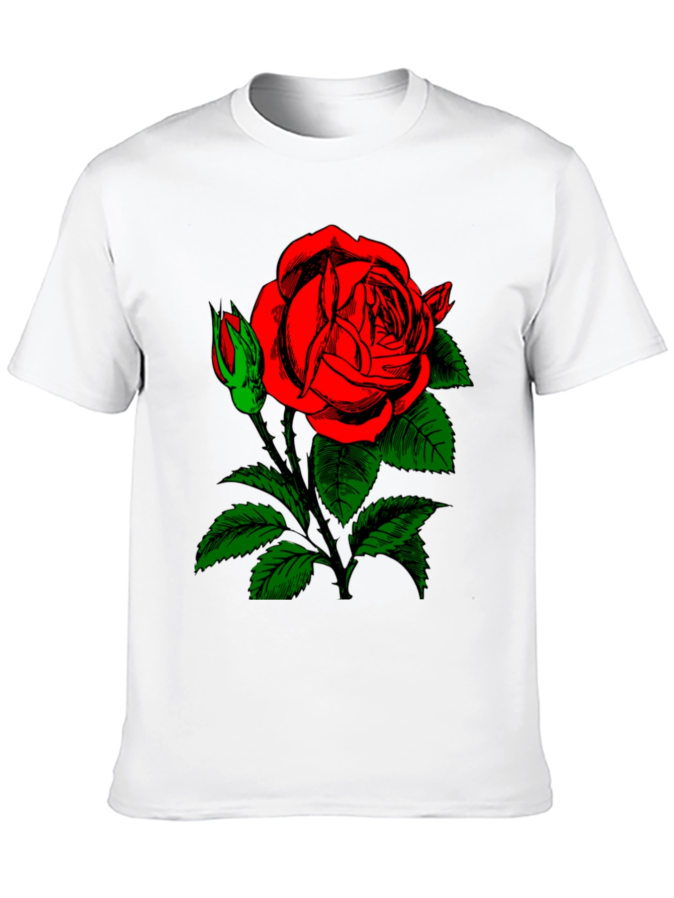 Black Rose Graphic Black T-Shirt view 10
