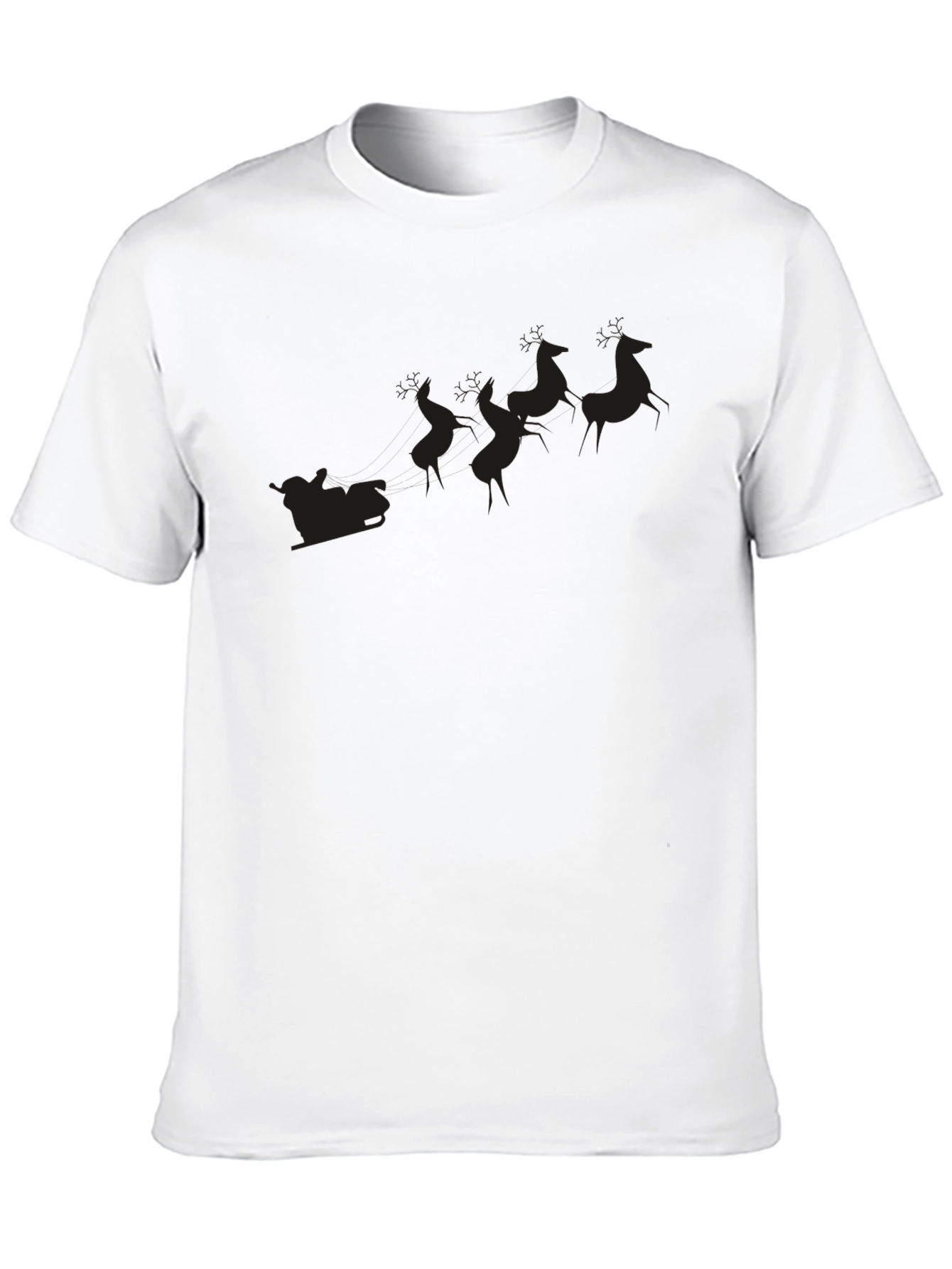 Black Black Santa's Sleigh T-Shirt view 10