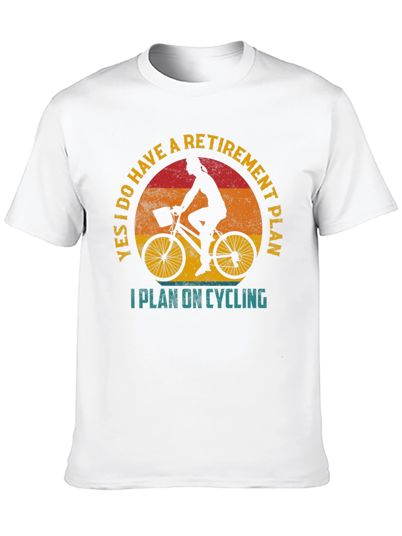 Black Cycling Retirement Plan Graphic Tee view 10