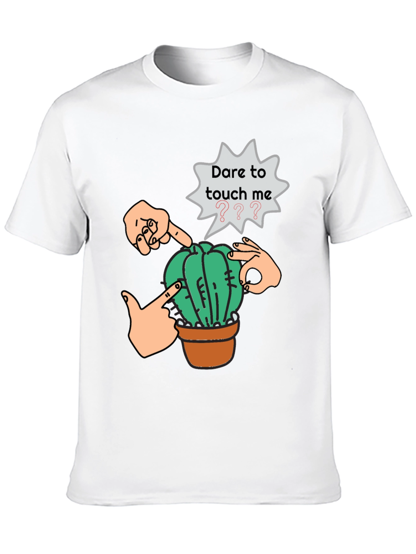 Black Dare to Touch Cactus Graphic Tee view 10