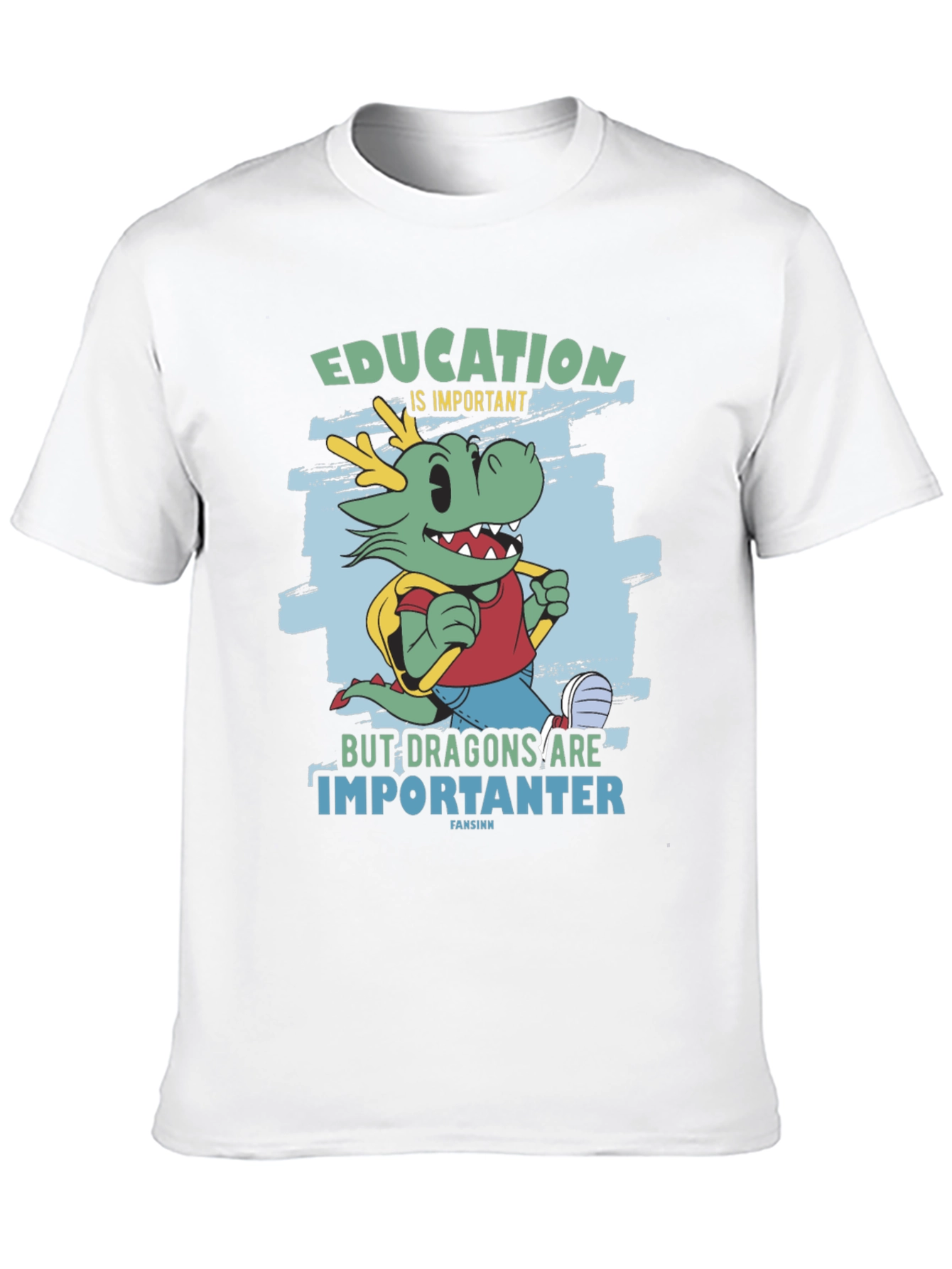 Black Education Dragon Graphic T-Shirt view 10