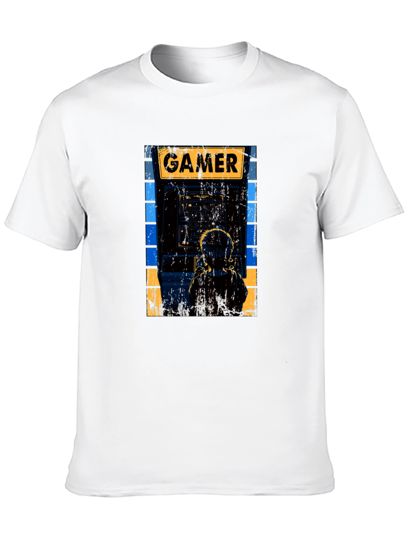 Black Retro Gamer Arcade T-Shirt view 10