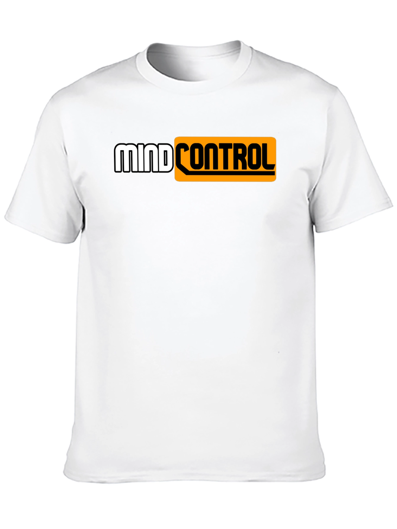 Black Mind Control Graphic Tee - Black Cotton T-Shirt view 10