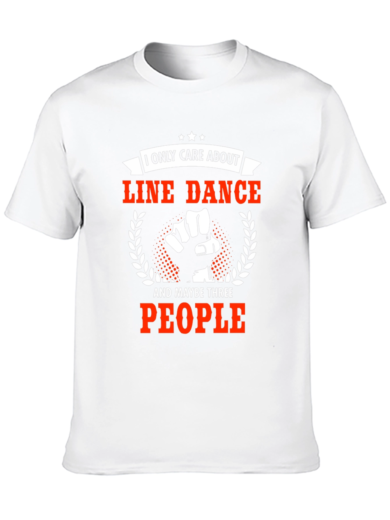 Black Line Dance T-Shirt - I Only Care About Line Dance view 10