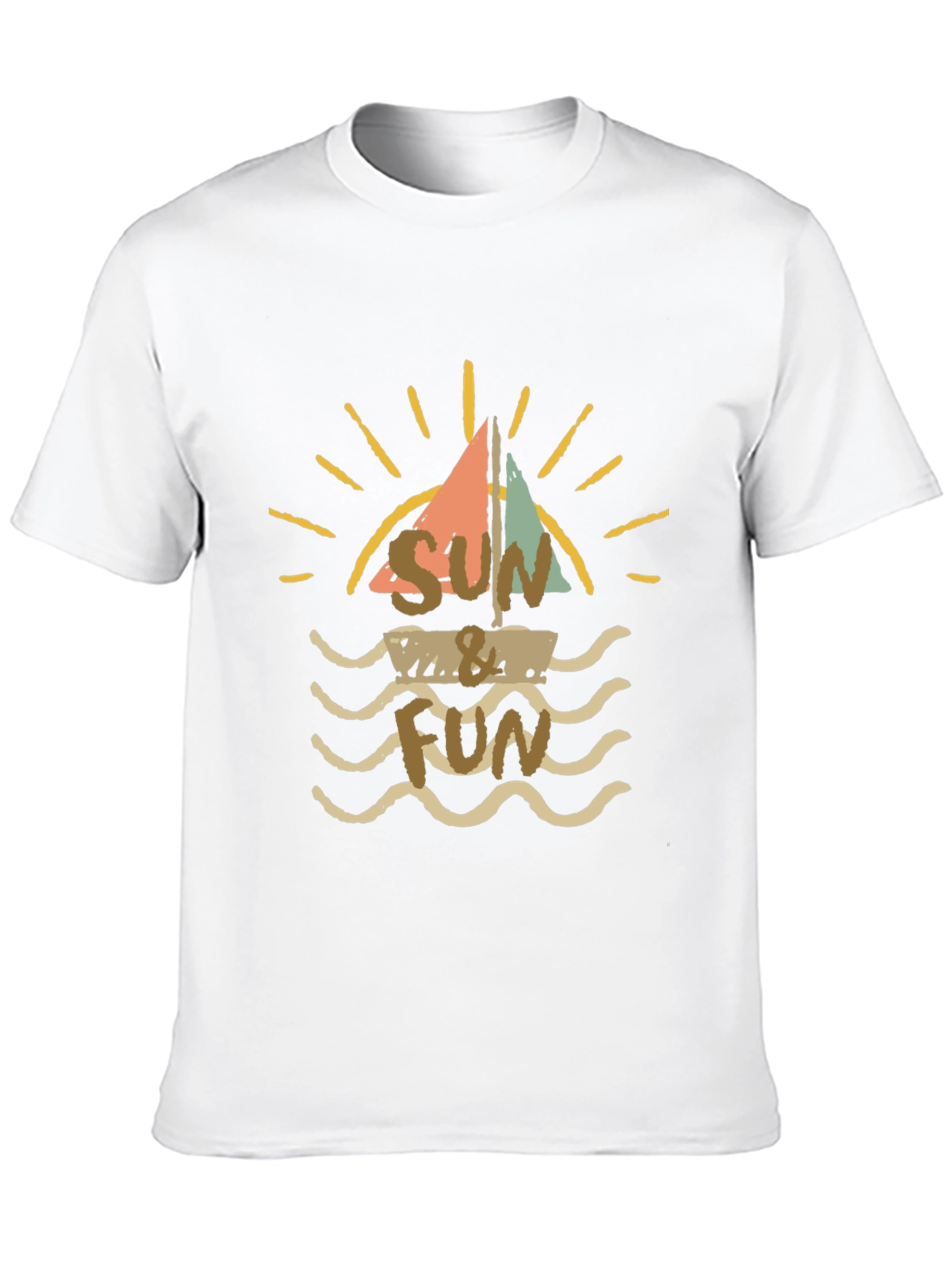 Black Sun & Fun Graphic T-Shirt - Vintage Style view 10