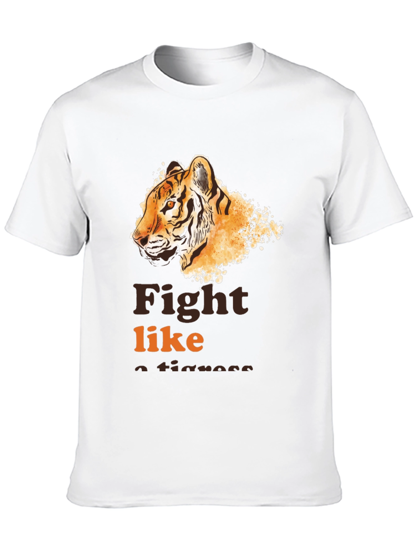 Black Fight Like a Tigress Graphic Tee view 10