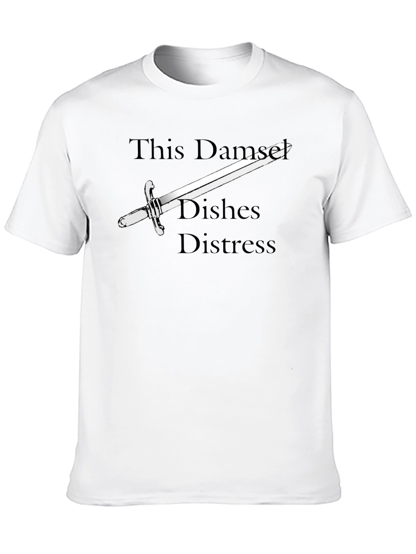 Black Damselfly Sword Graphic Tee view 10