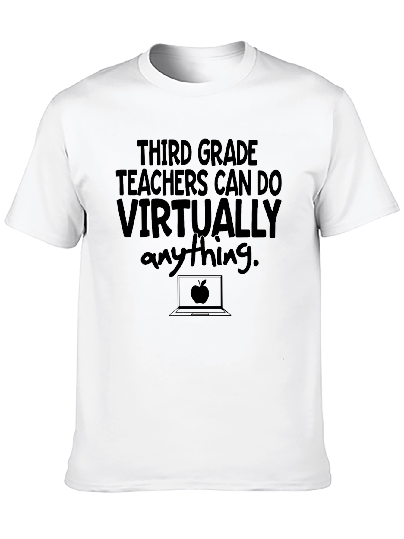 Black Third Grade Teacher T-Shirt: Virtually Anything view 10