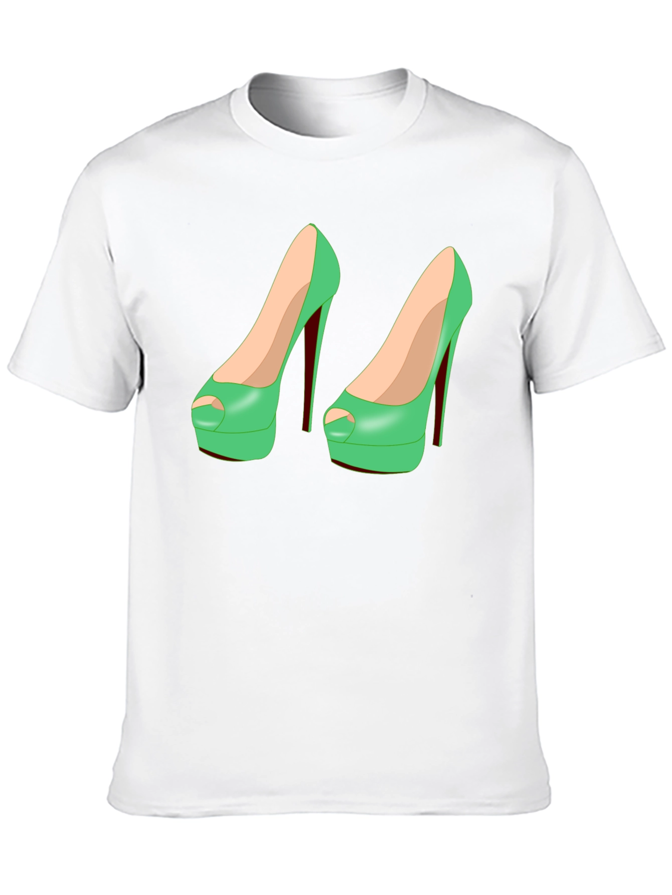 Black Novelty High Heel Shoe T-Shirt view 10