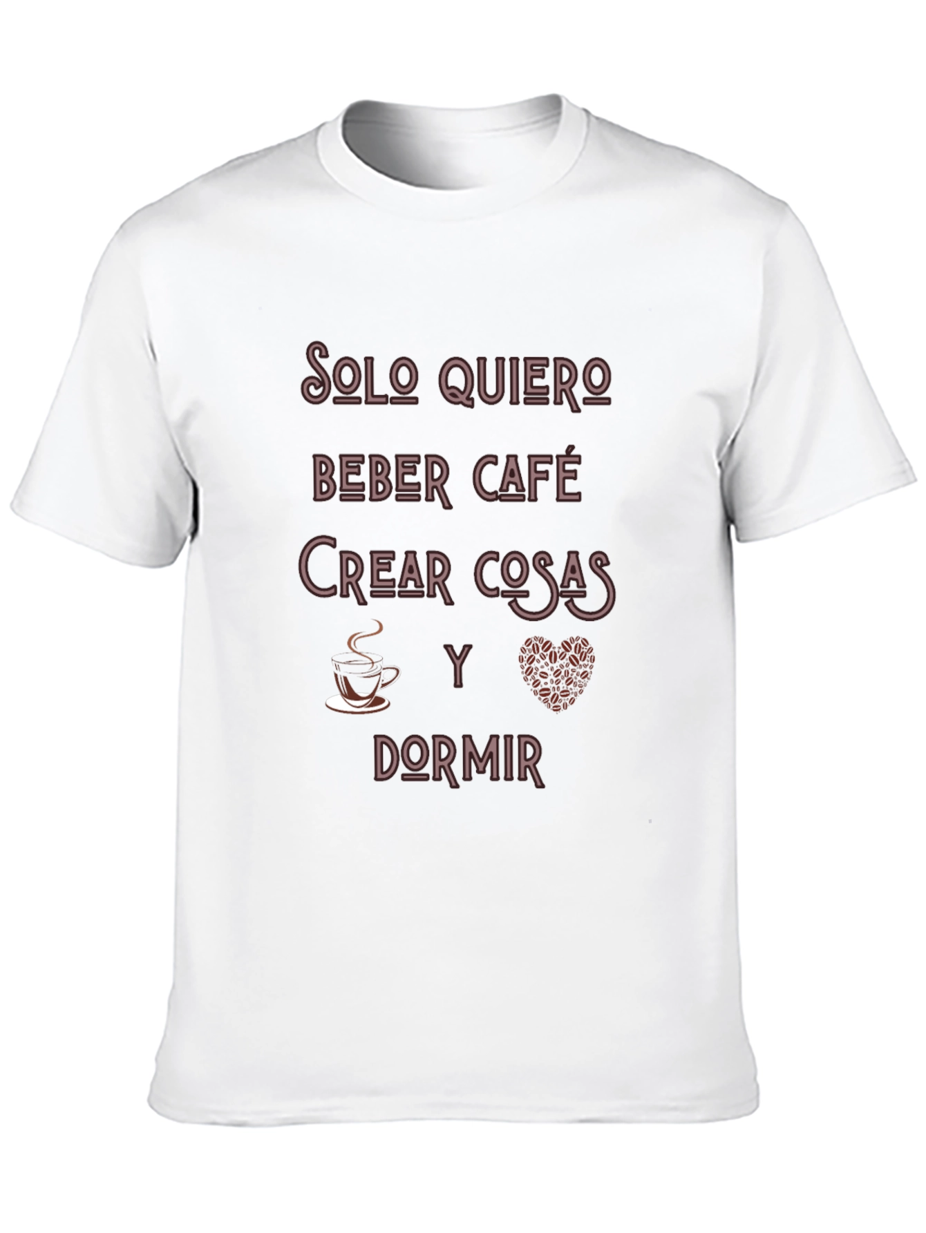 Black Coffee Lover T-Shirt - 'Solo Quiero' Graphic Tee view 10
