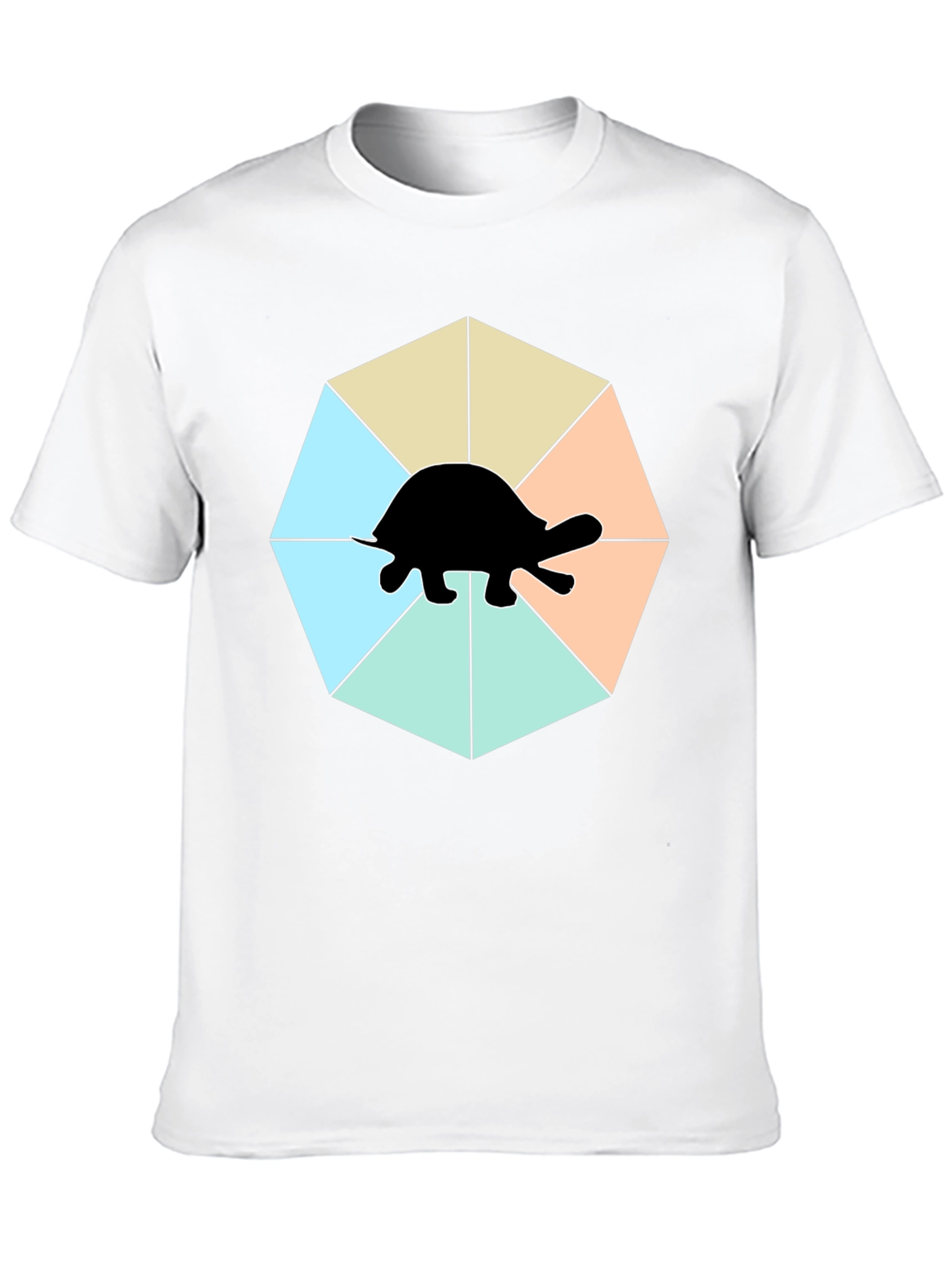 Black Turtle Graphic T-Shirt - Modern Art view 10