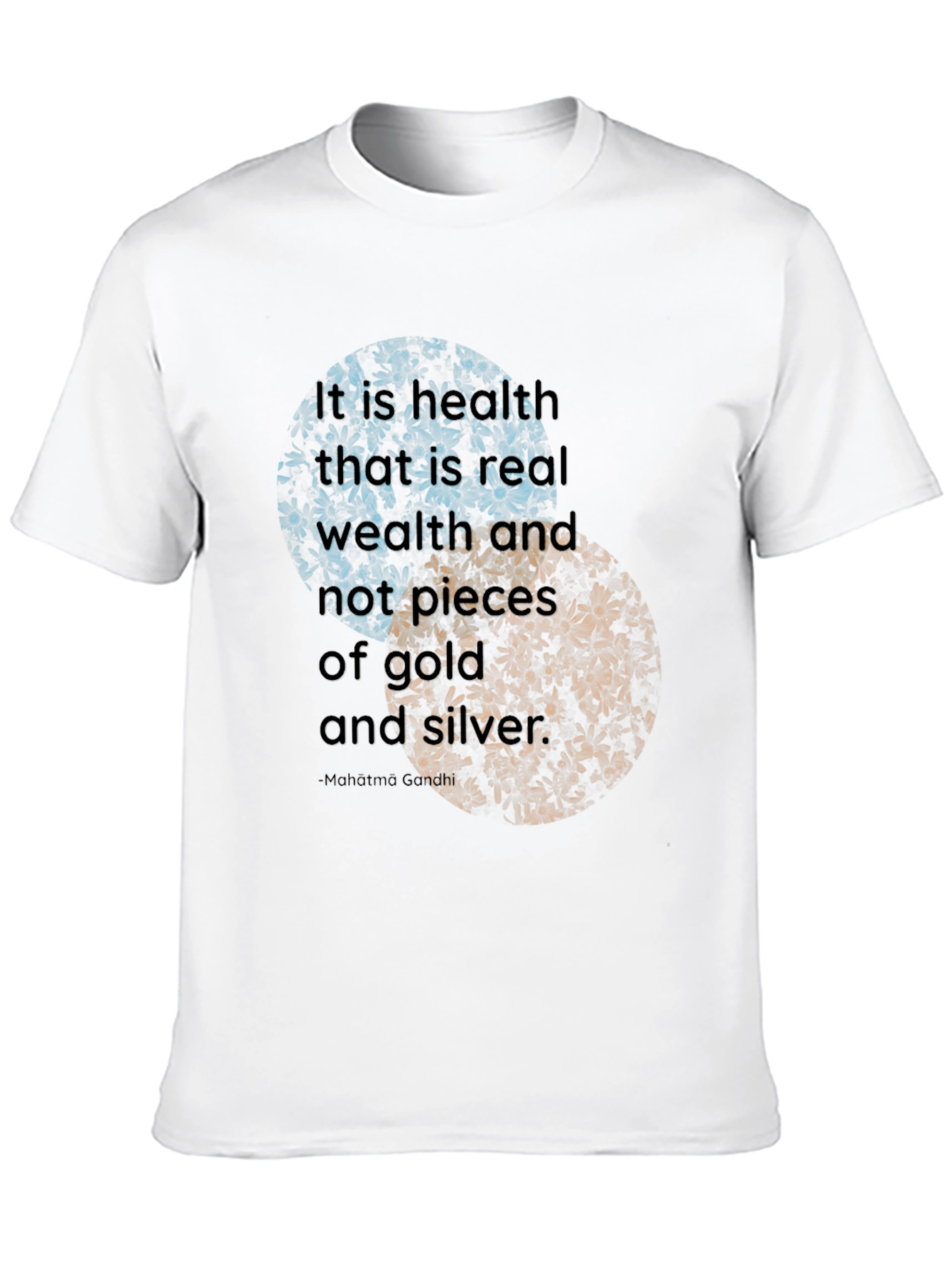 Black Health is Wealth T-Shirt - Motivational Quote view 10