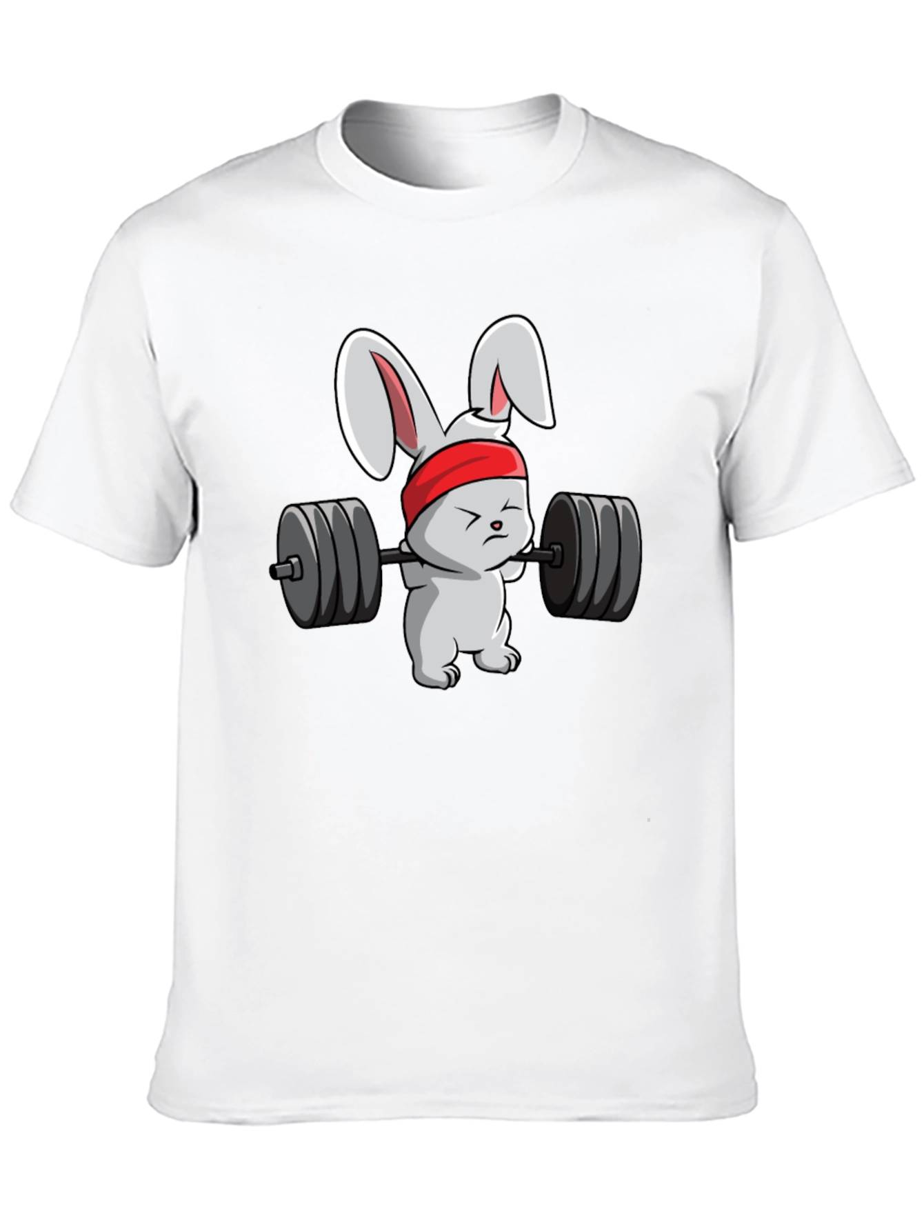 Black Weightlifting Bunny T-Shirt - Black view 10