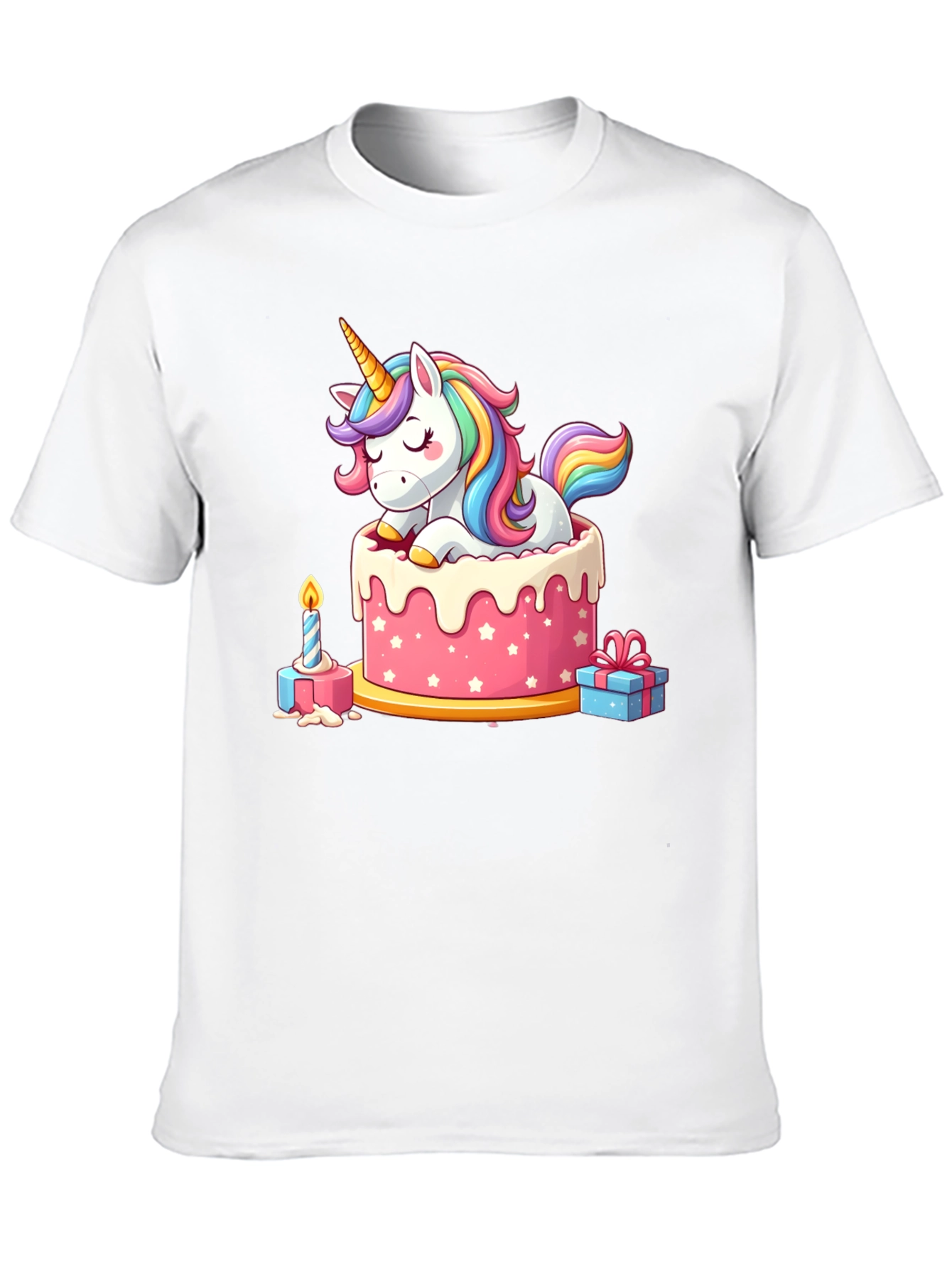 Black Unicorn Cake T-Shirt view 10