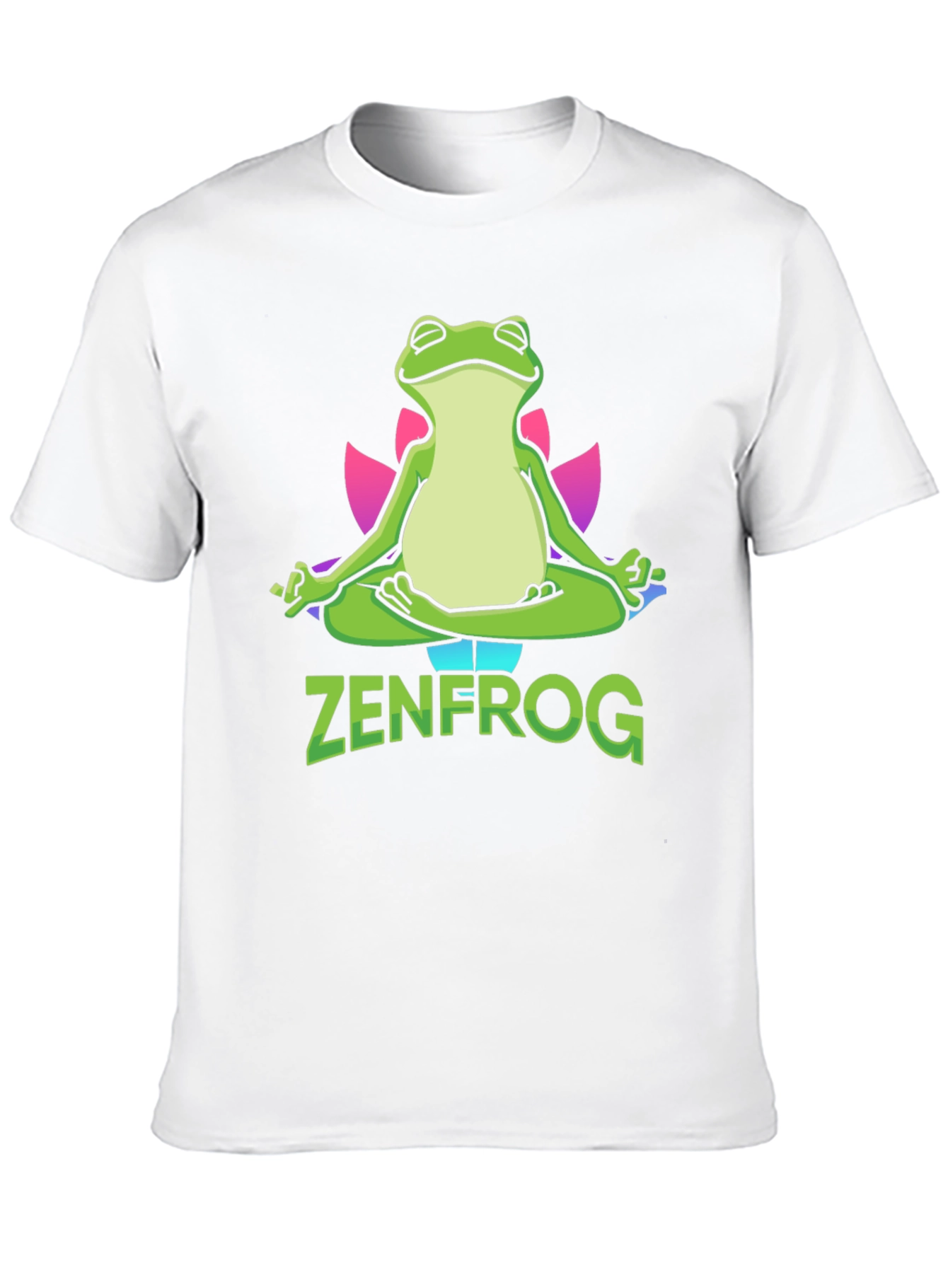 Black Zen Frog Graphic T-Shirt - Meditating Amphibian Tee view 10