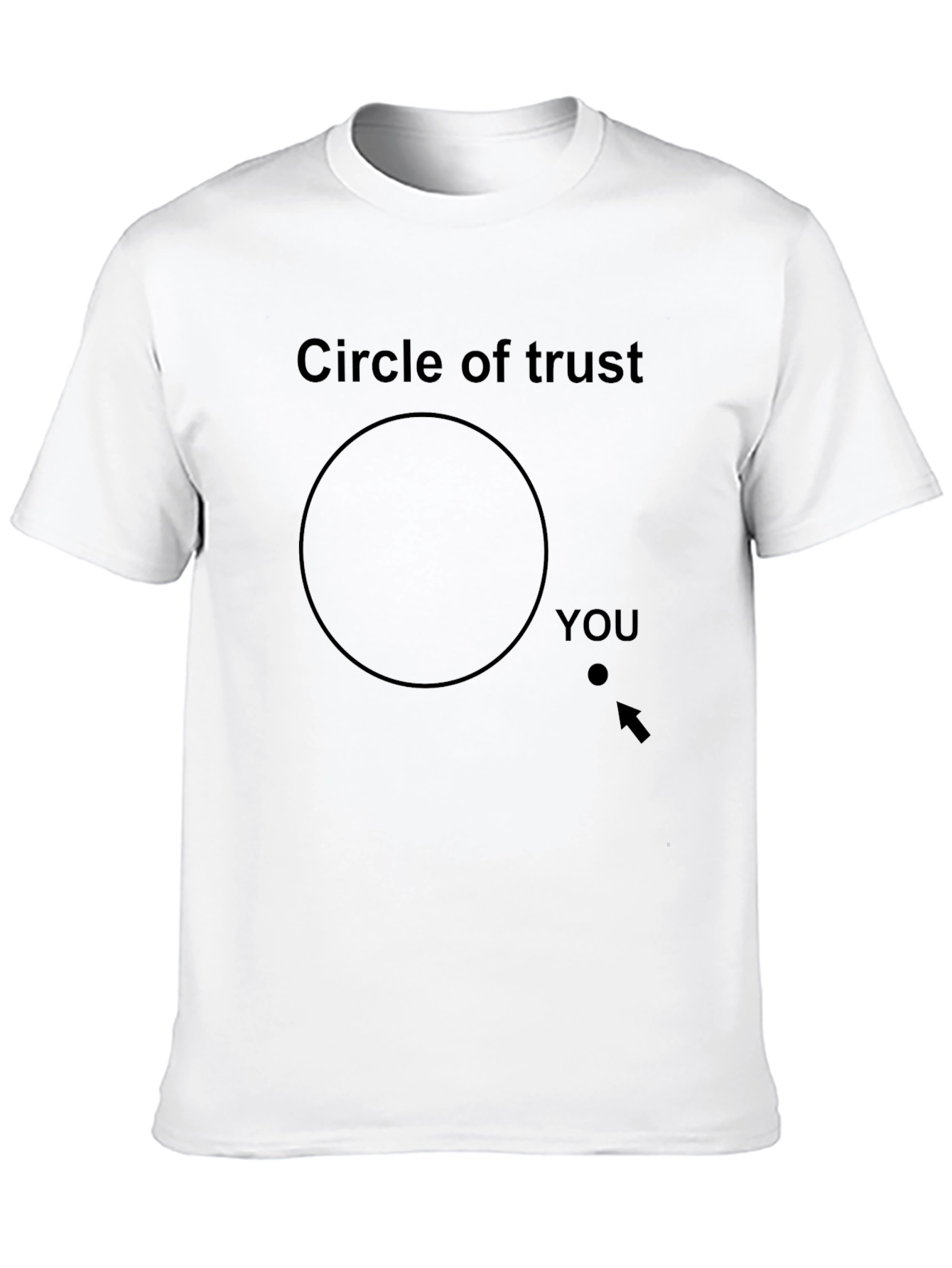 Black Circle of Trust T-Shirt - Funny Graphic Tee view 10