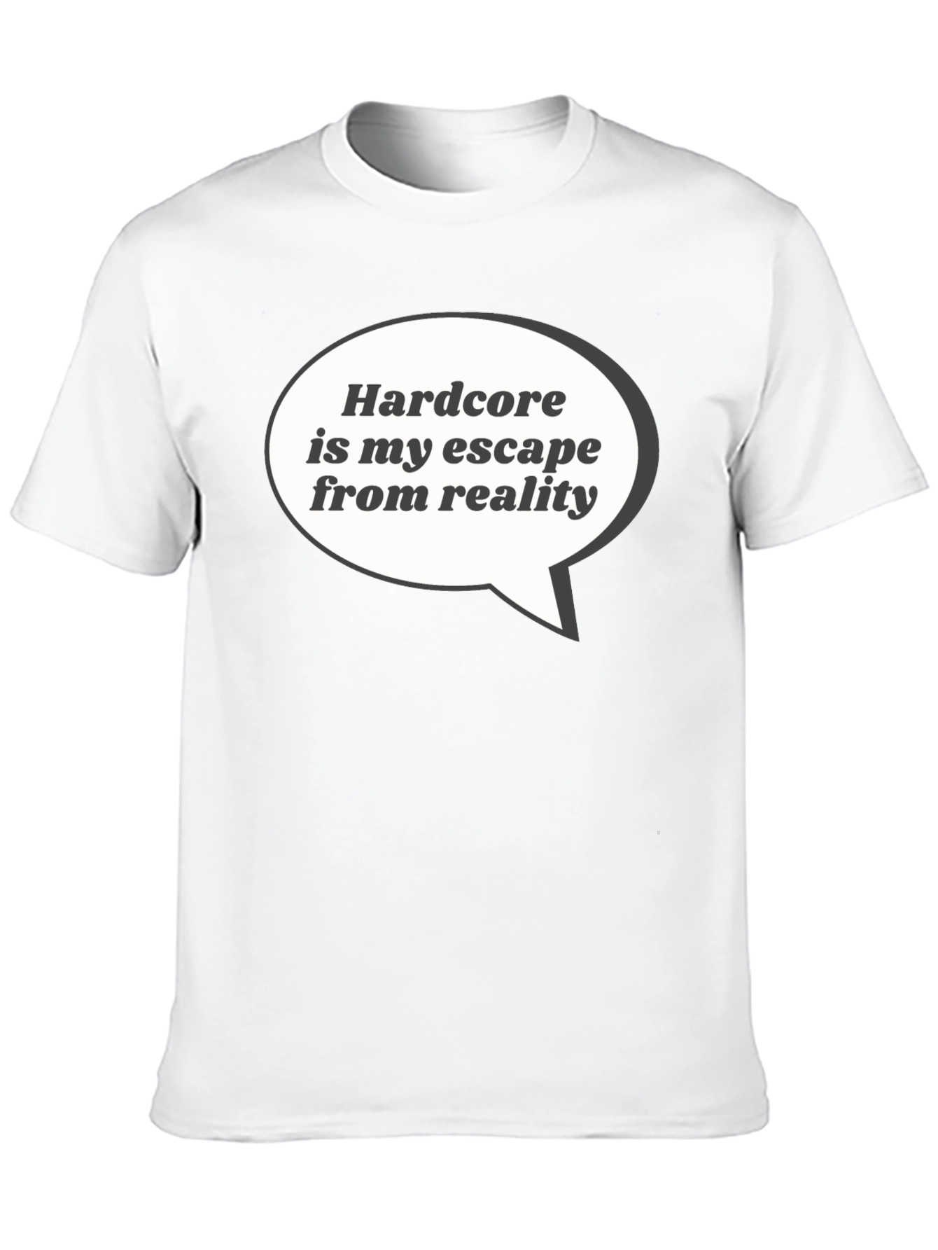 Black Hardcore Escape T-Shirt - Black Graphic Tee view 10
