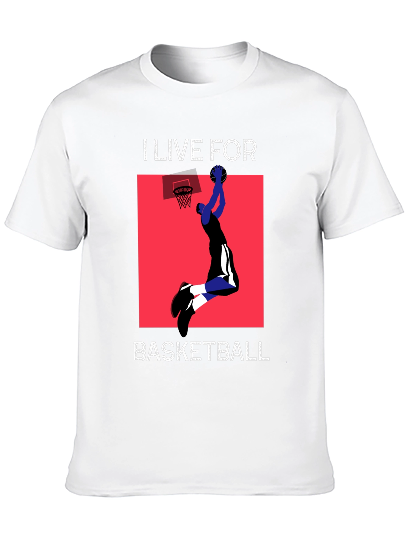 Black I Live For Basketball Black Graphic Tee view 10