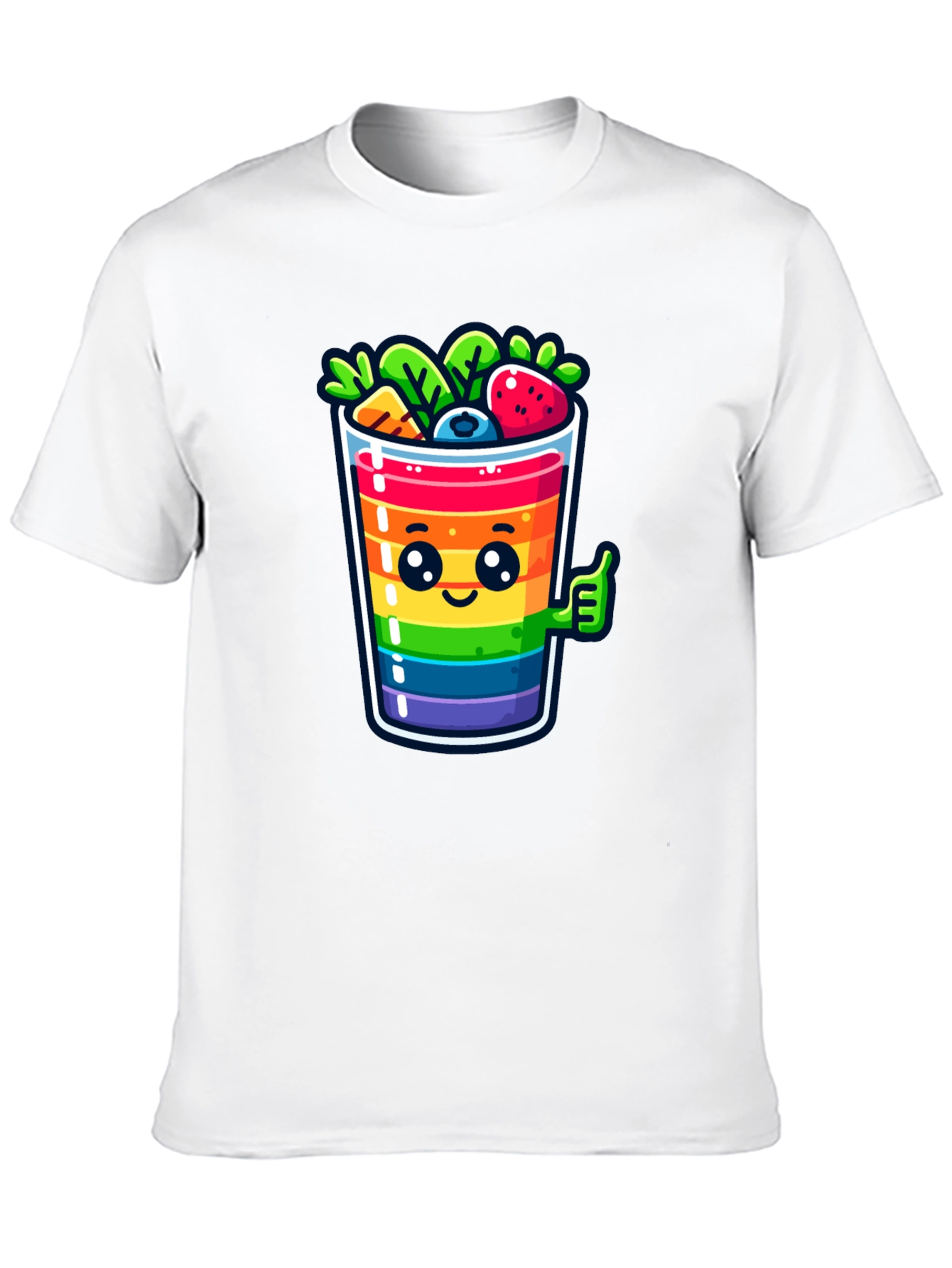 Black Rainbow Smoothie T-Shirt view 10