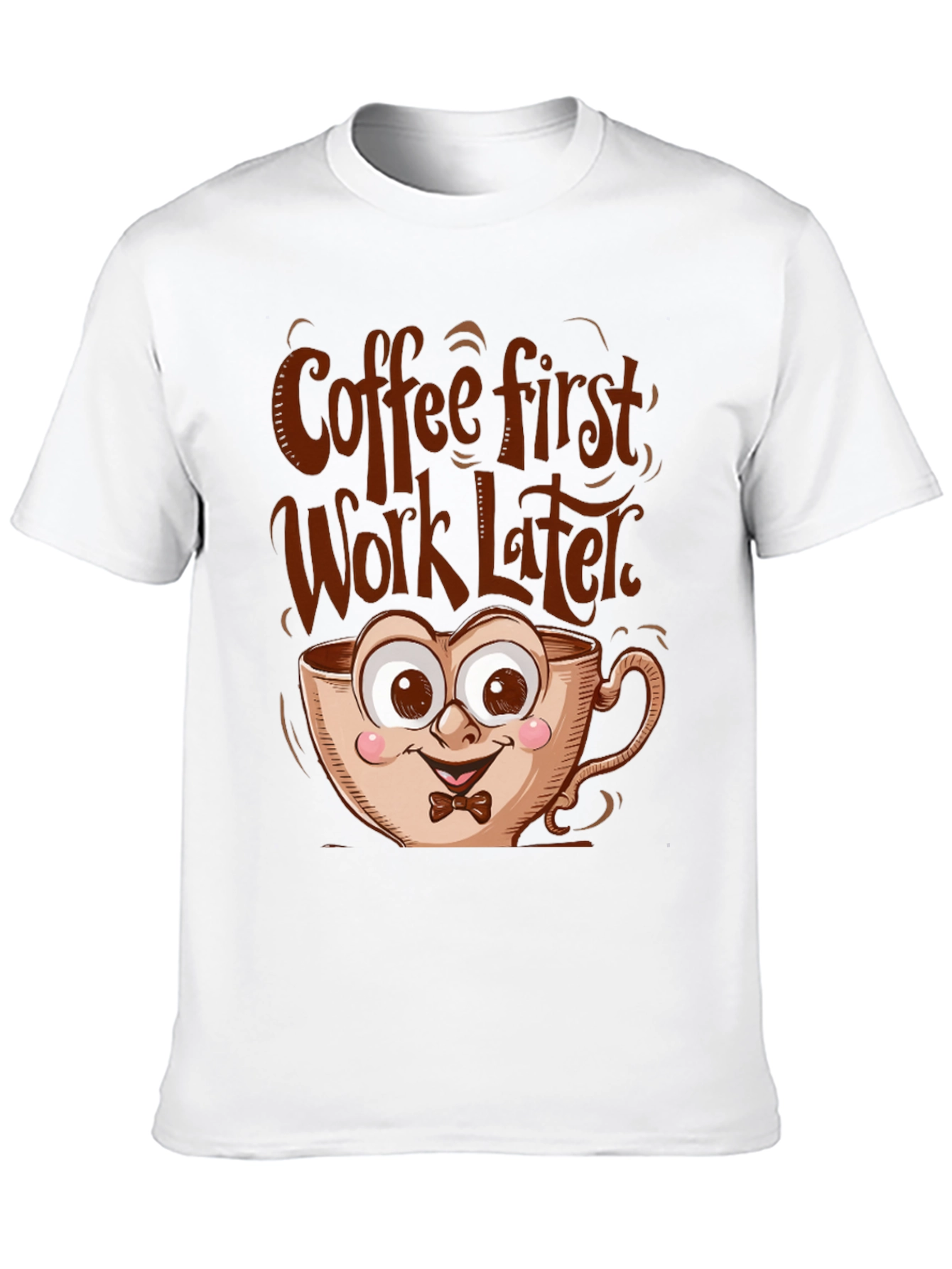 Black Coffee First Funny T-Shirt view 10