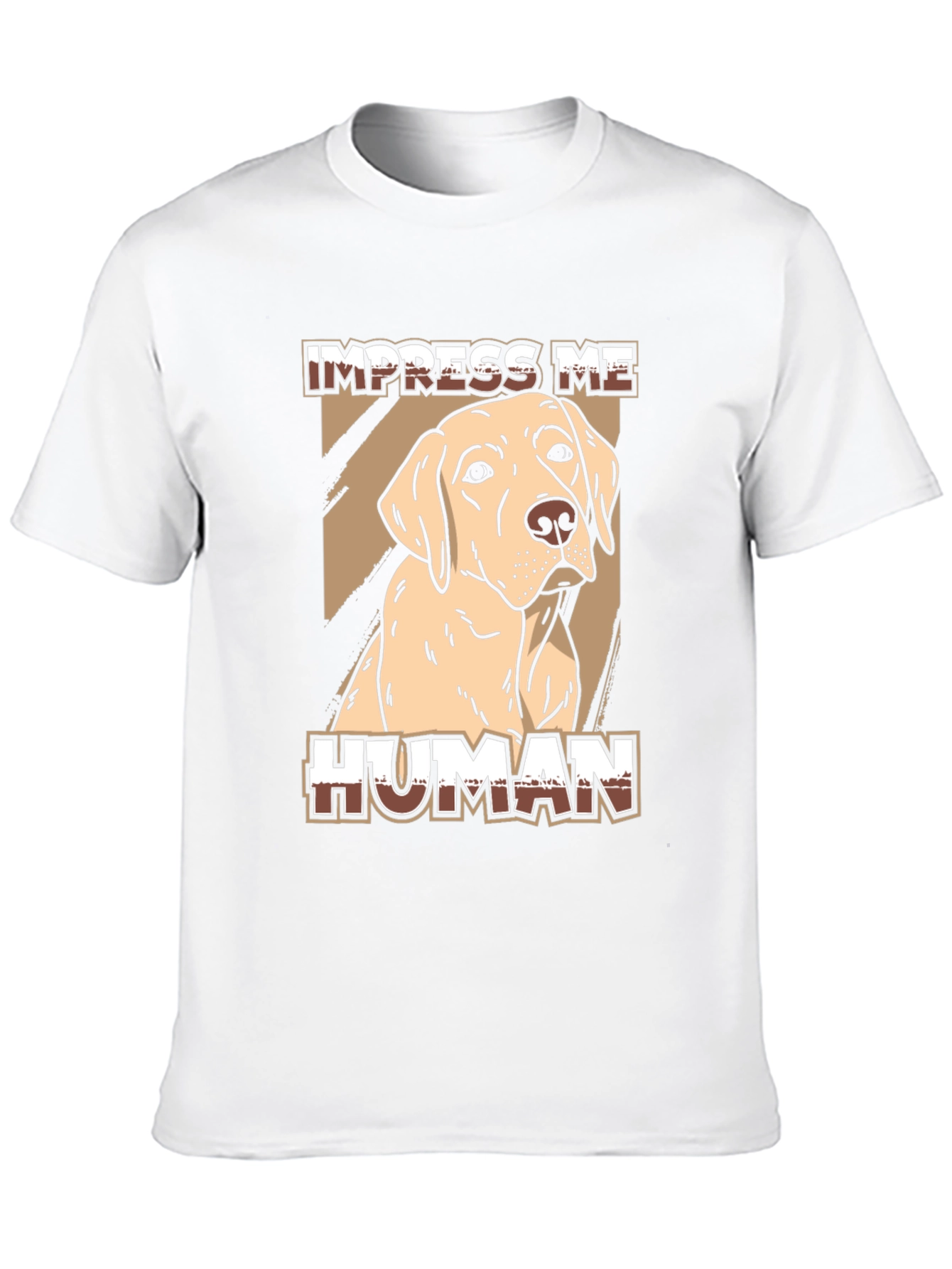 Black Impress Me Human Dog Graphic Tee - Black view 10