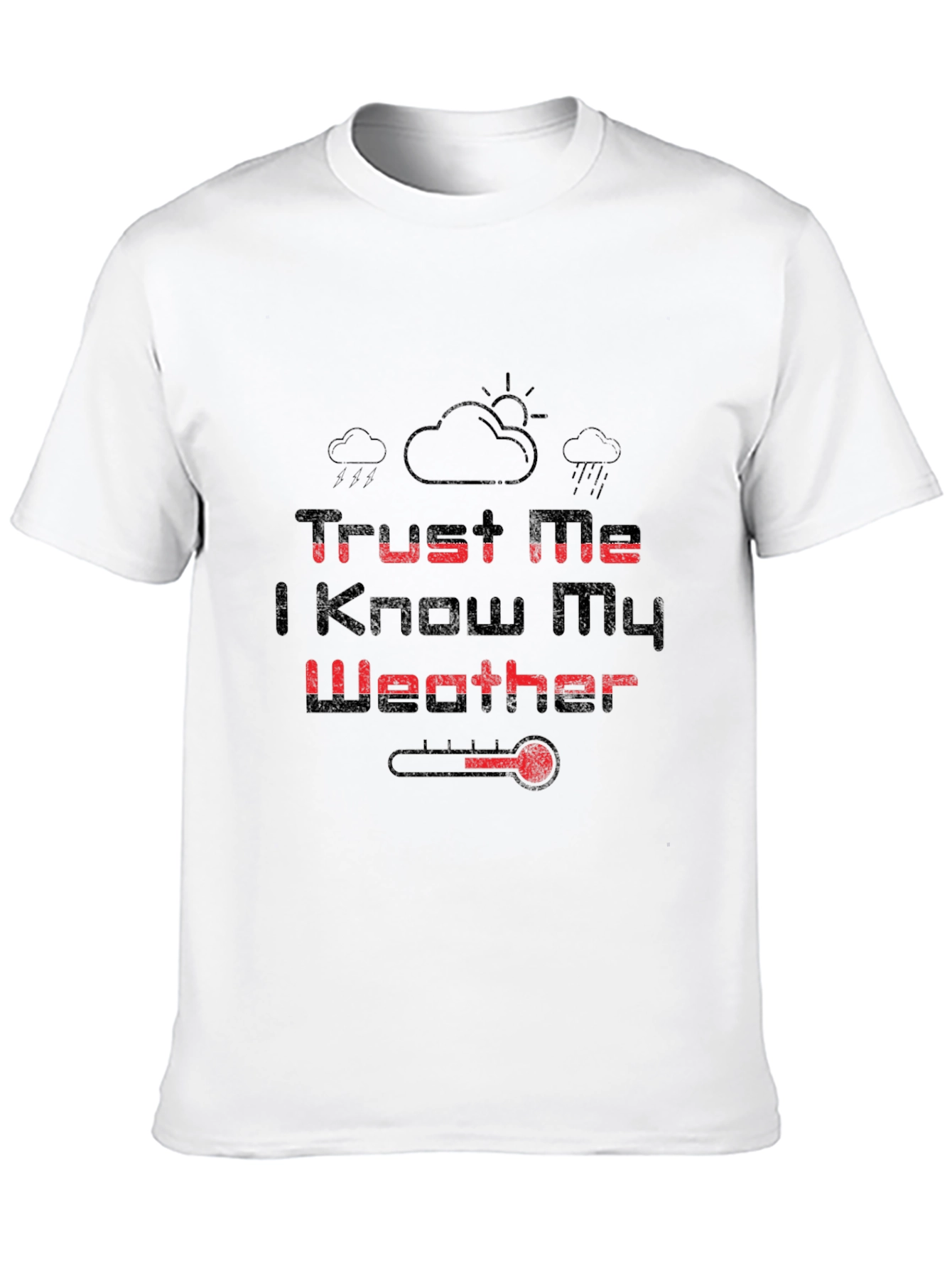 Black Trust Me Weather Graphic Tee view 10