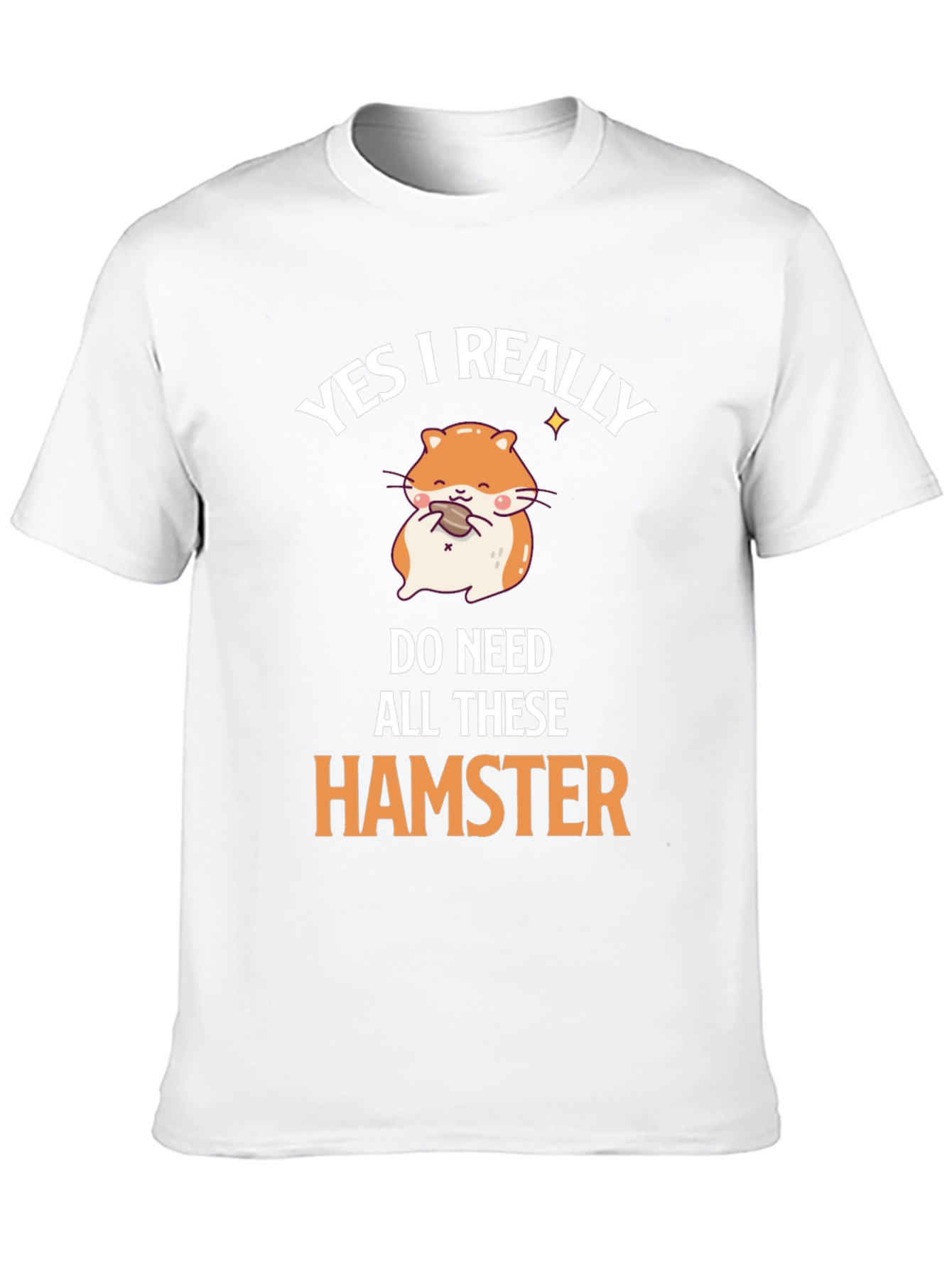 Black Funny Hamster T-Shirt - I Really Do Need All These Hamsters view 10