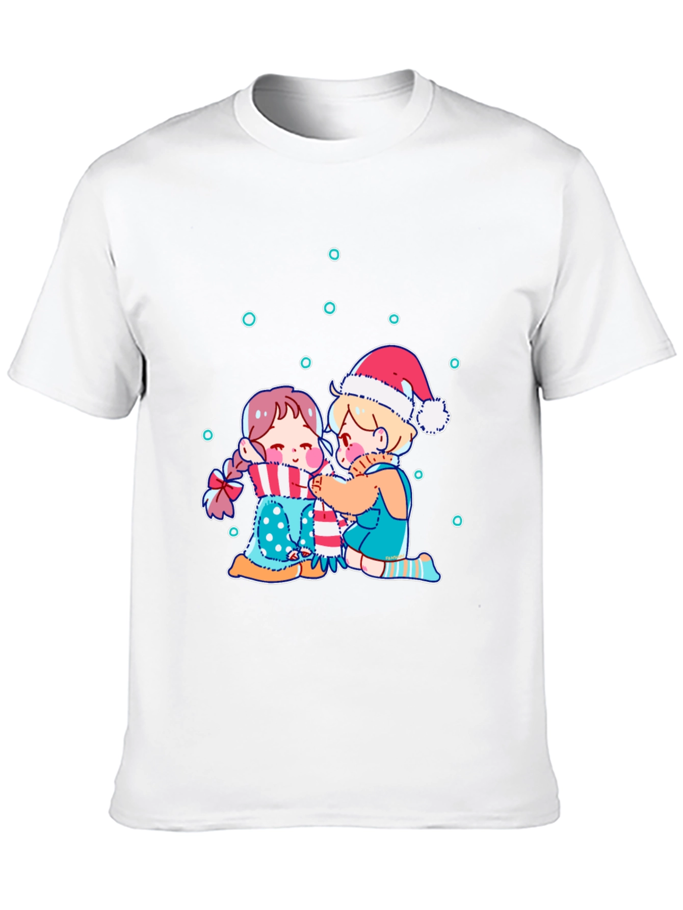 Black Festive Friends Graphic Tee view 10