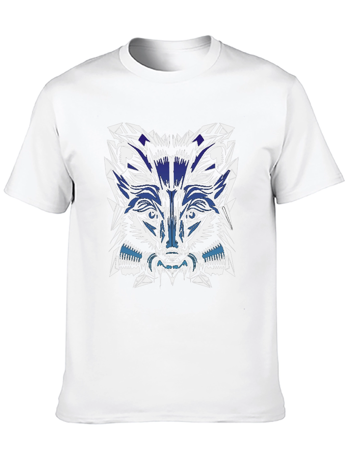 Tribal Wolf Graphic T-Shirt - 10