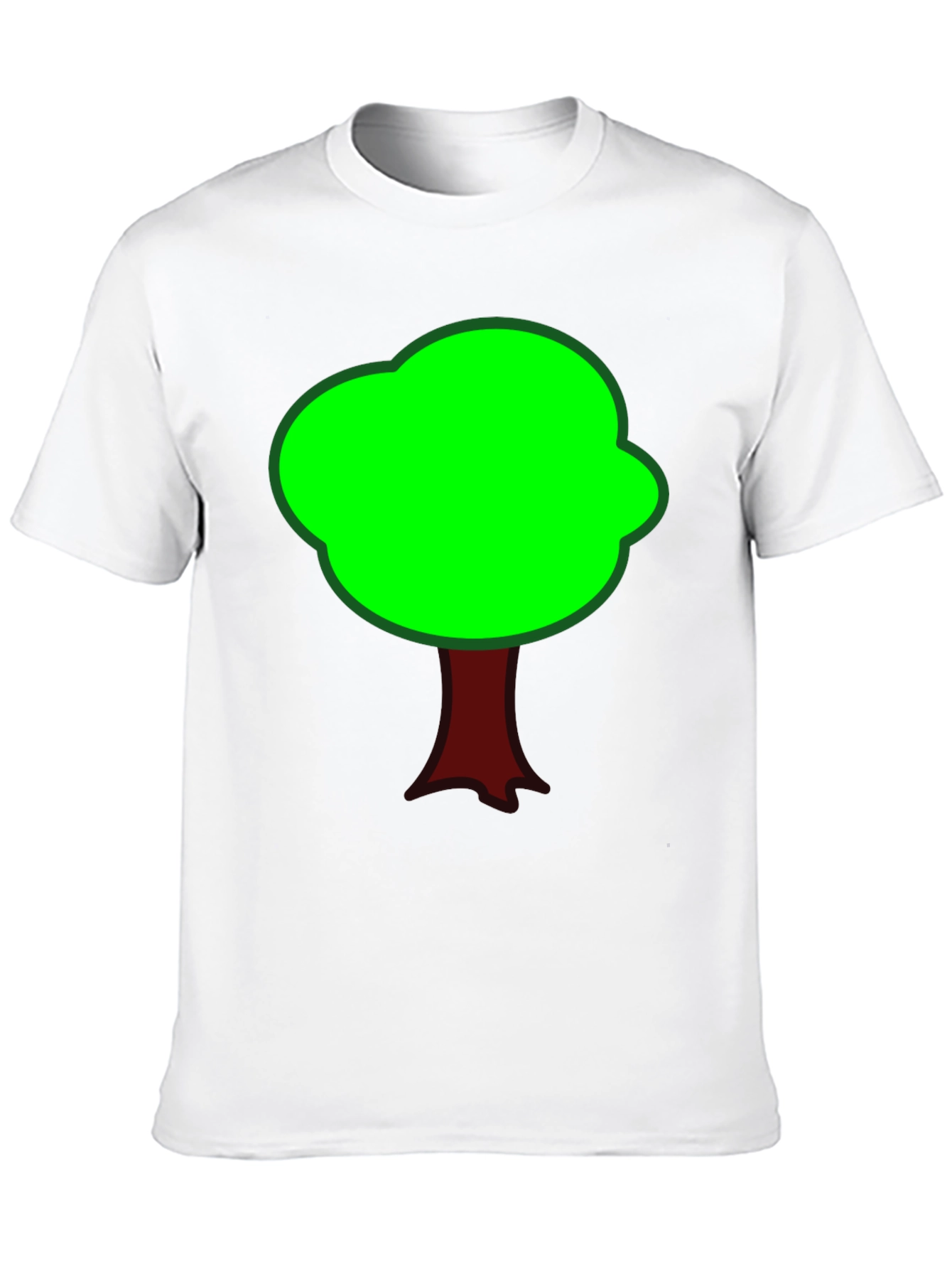 Black Fun Tree Graphic Tee - Black Cotton T-Shirt view 10