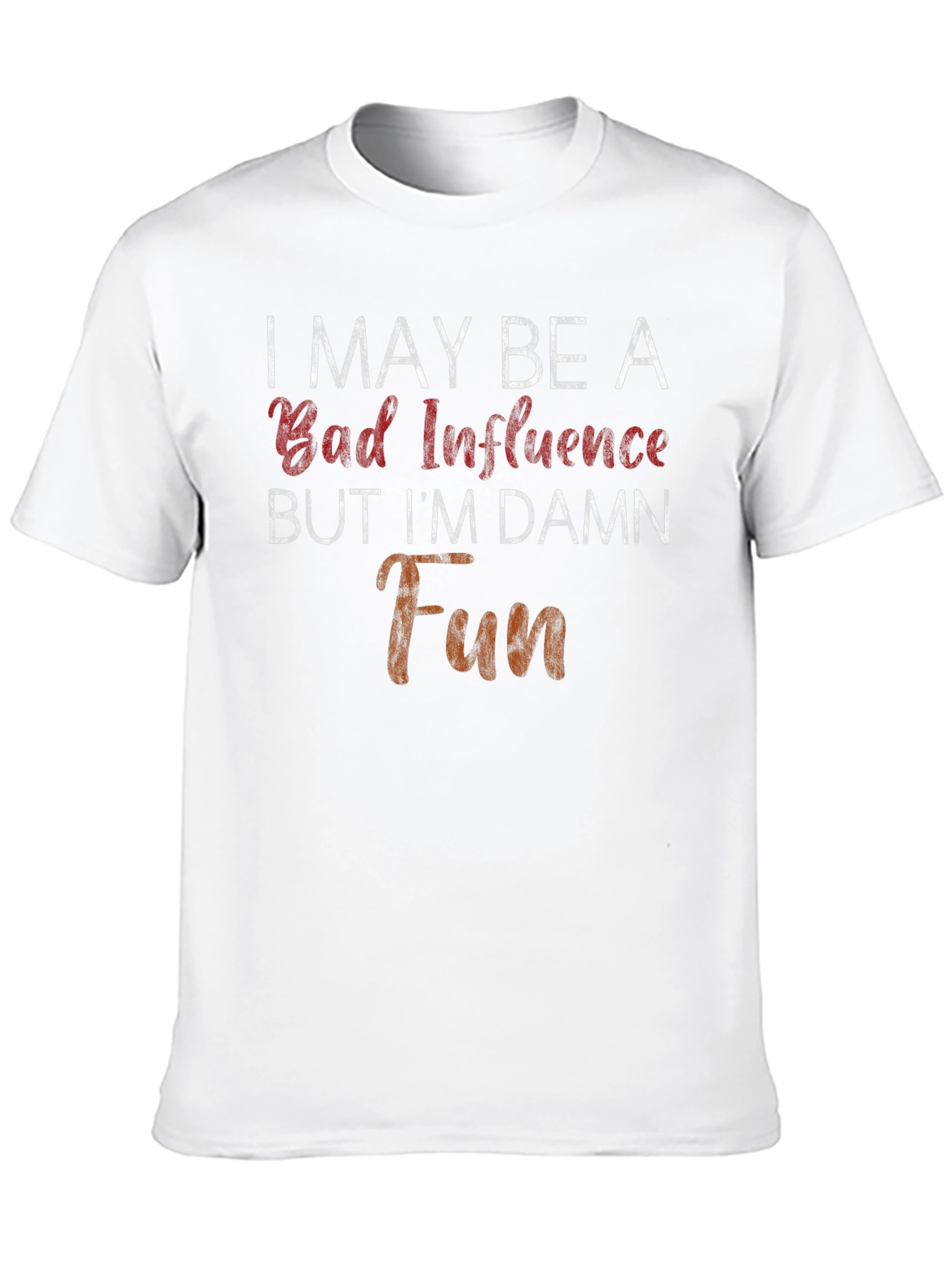 Black Bad Influence, Damn Fun Graphic Tee - Mens view 10